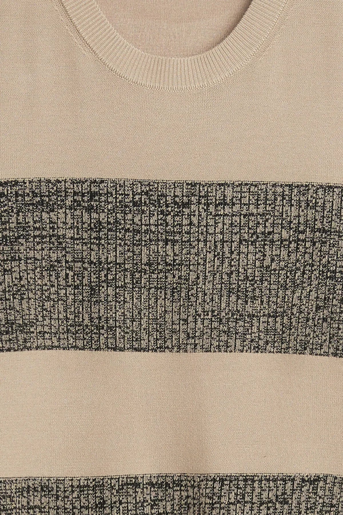 CINQUE
65175560 CIMOONA Damen Rundhals Pullover mit Blockstreifen verkürzt