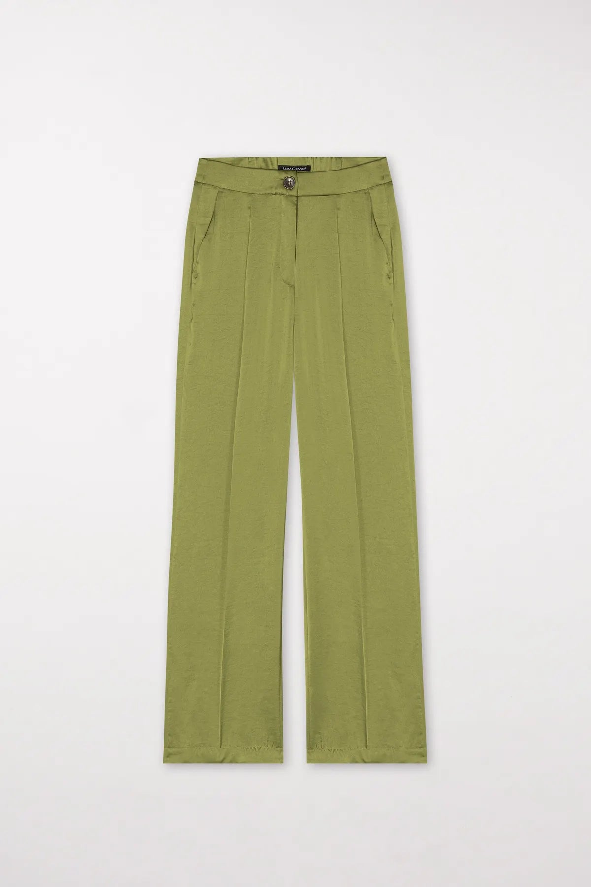 LUISA CERANO
608715/2307-0 Wideleg-Pants mit Bundfalten moss green grün