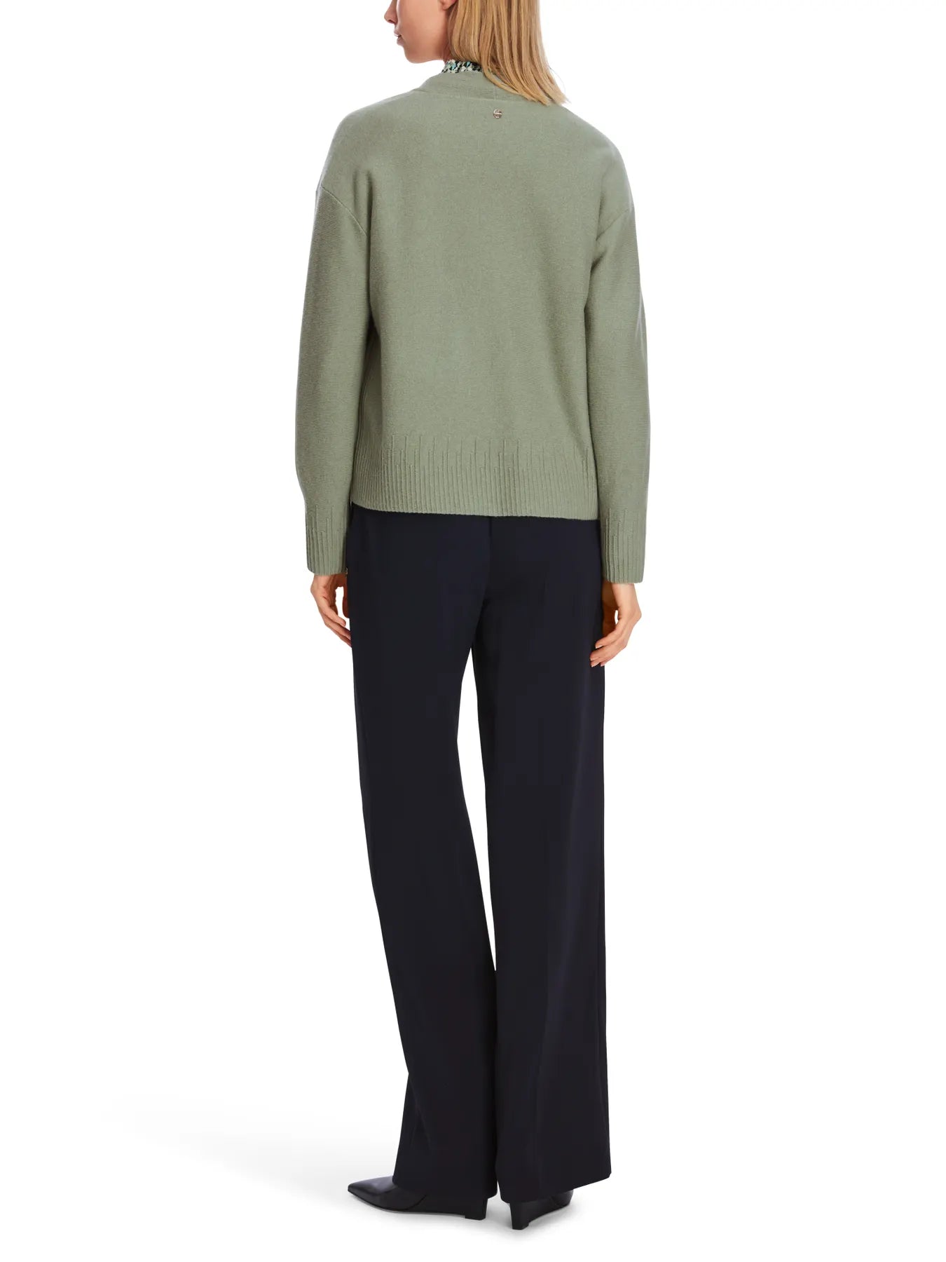 MARC CAIN XC 39.12 M51 Edler Cardigan Rethink Together Kaschmir-Mix Frozen Sage Grün