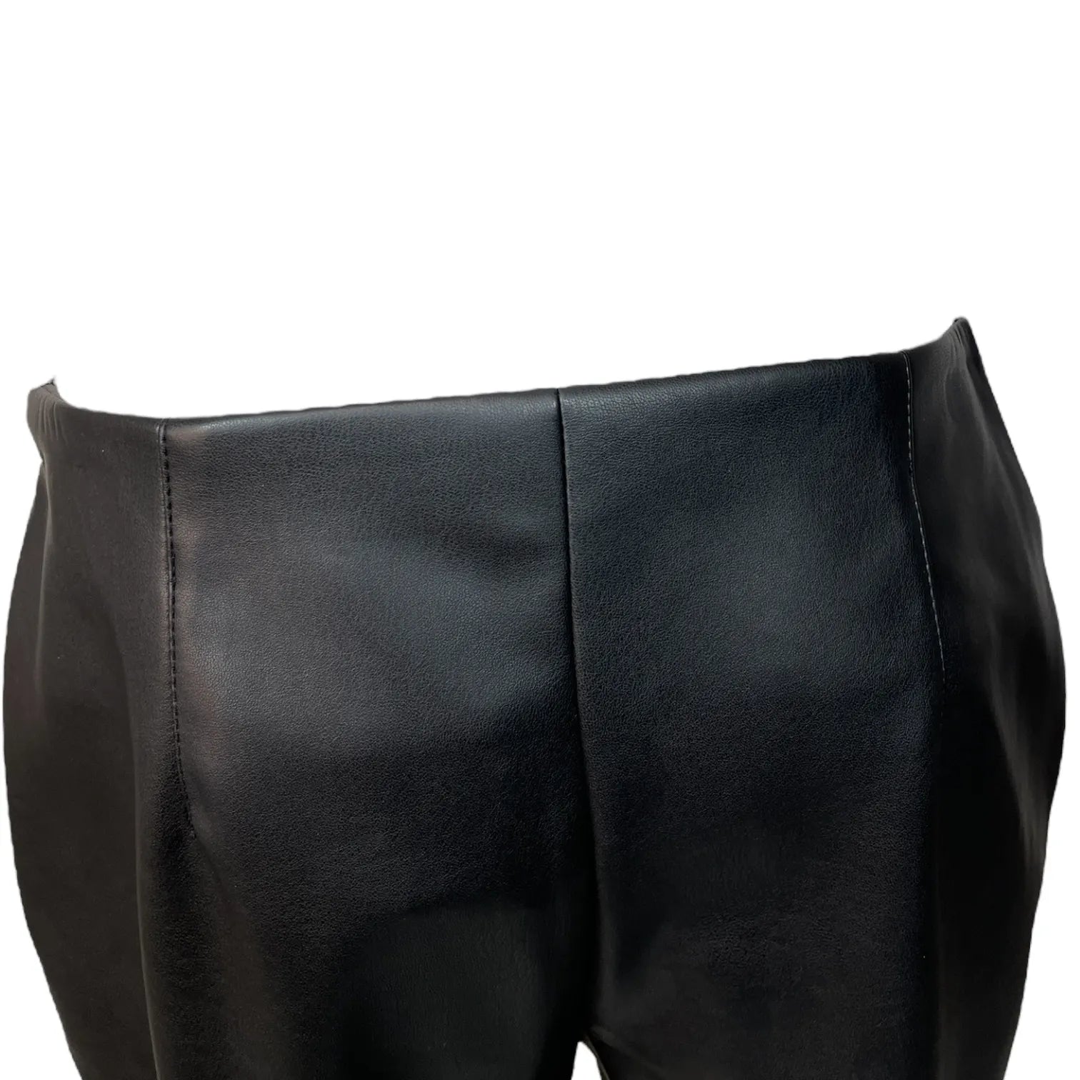 ULI SCHNEIDER 50989 Straight-Fit Pants Damen Hose in Lederoptik Black.