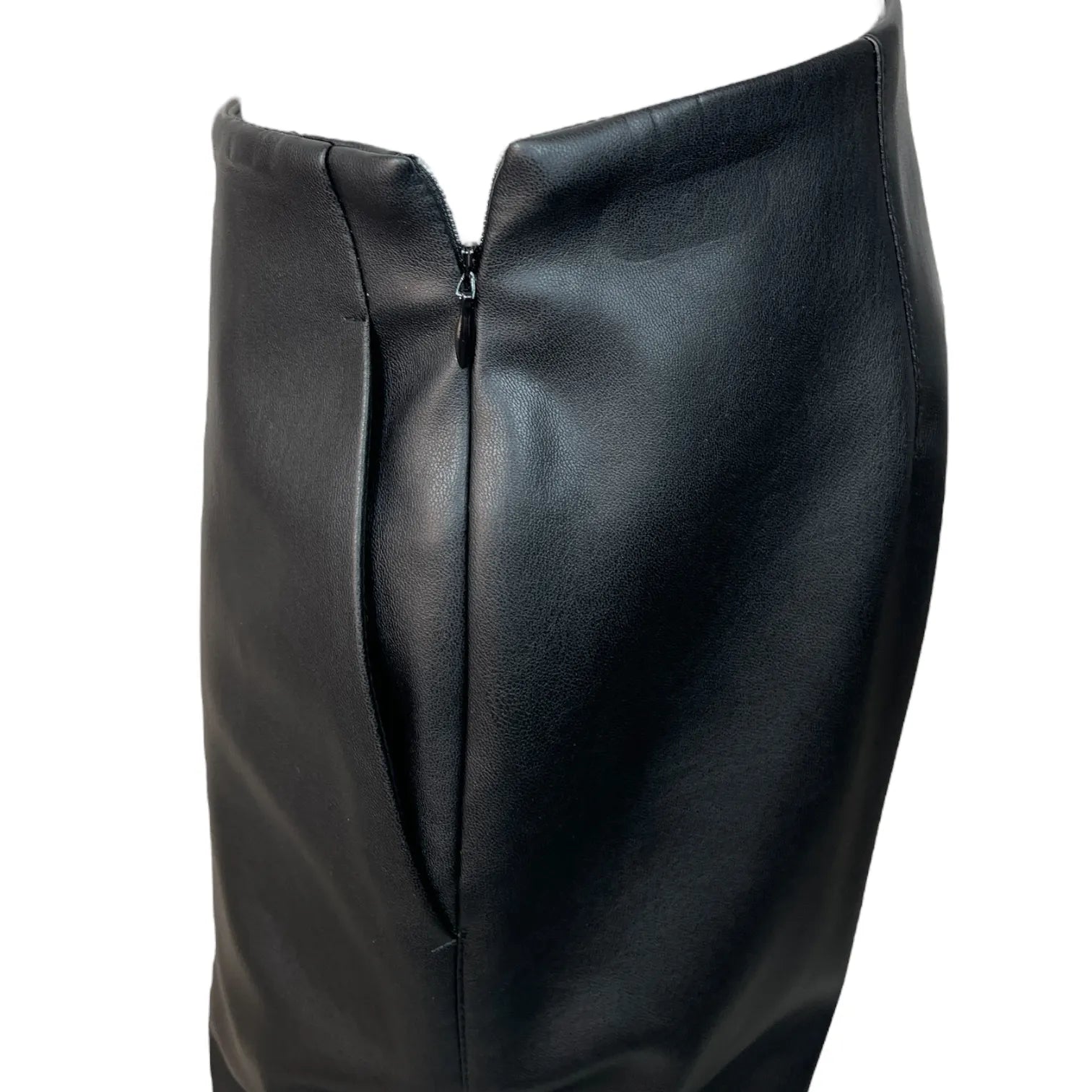 ULI SCHNEIDER 50989 Straight-Fit Pants Damen Hose in Lederoptik Black.