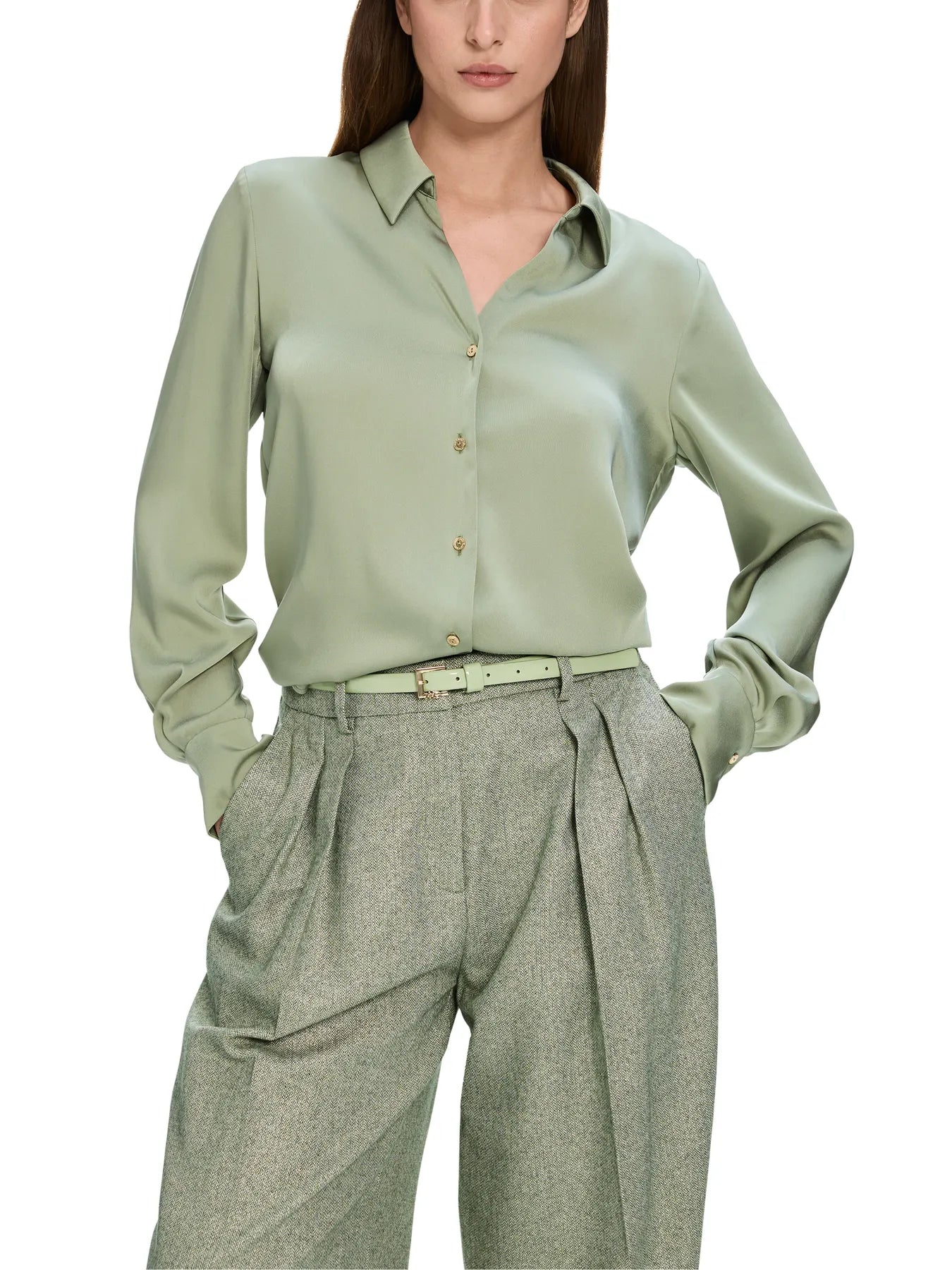 MARC CAIN XC 51.09 W08 Hemdbluse mit Schmuckknöpfen