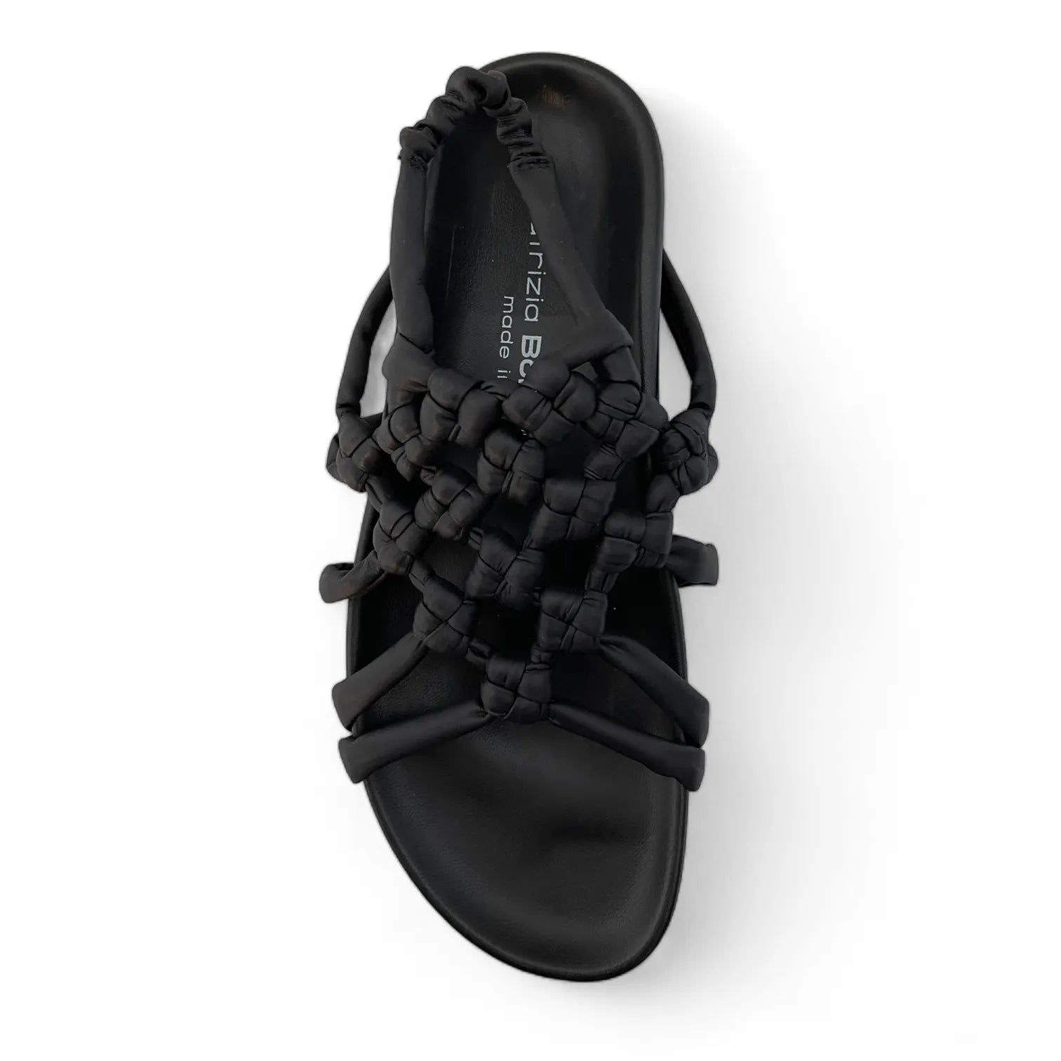 PATRIZIA BONFANTI DOVER ALISON COTTON DAMEN PLATEAU-SANDALETTE SCHWARZ.