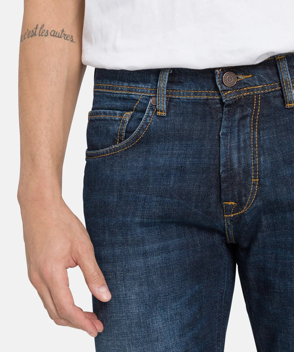 Baldessarini B1 16502.1212 BLD-Jack Herren Jeans blau dark blue used mustache