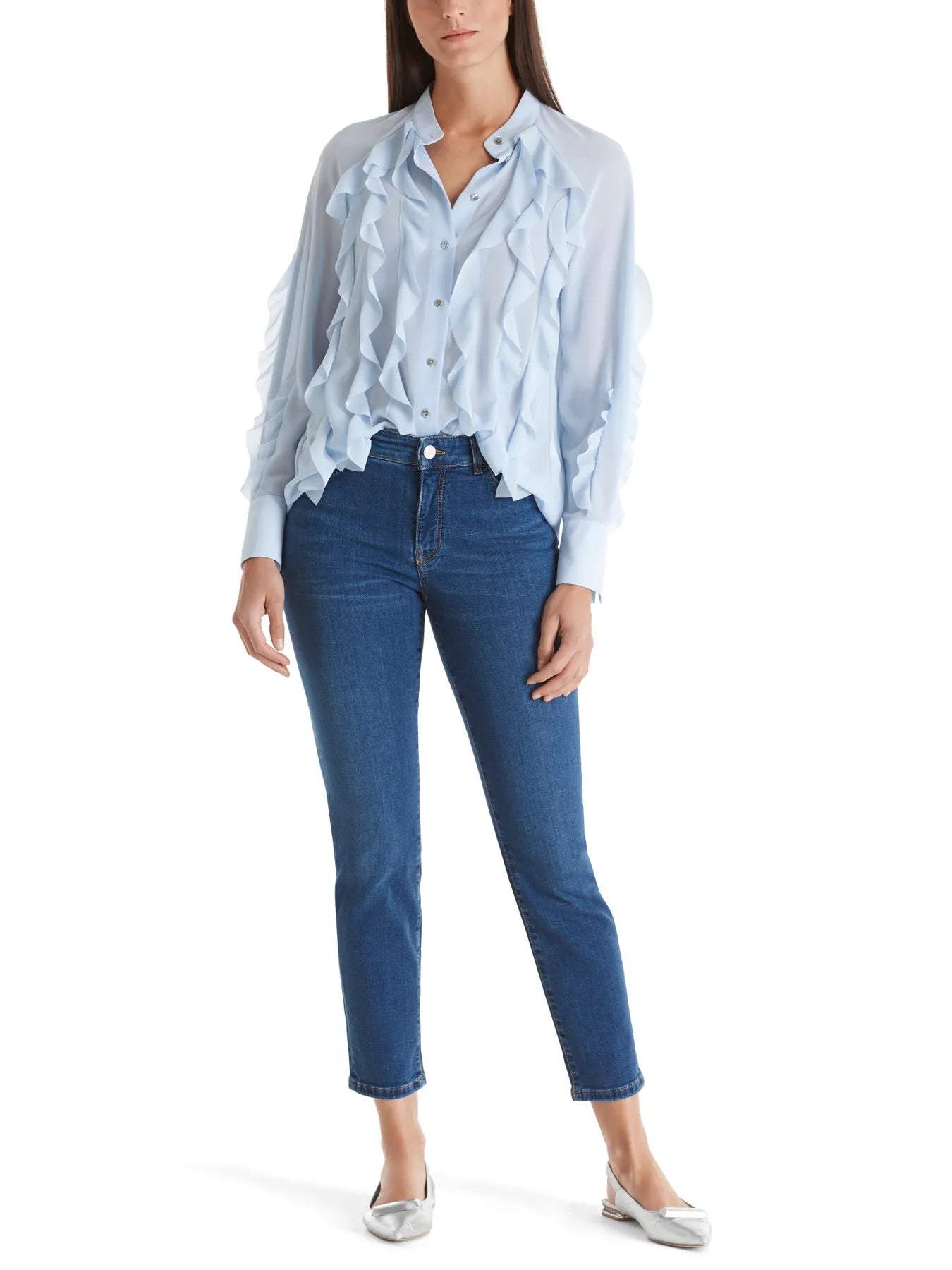 MARC CAIN
+P 82.01 D71 SILEA Rethink Together Damen Jeans Slim Fit blue denim