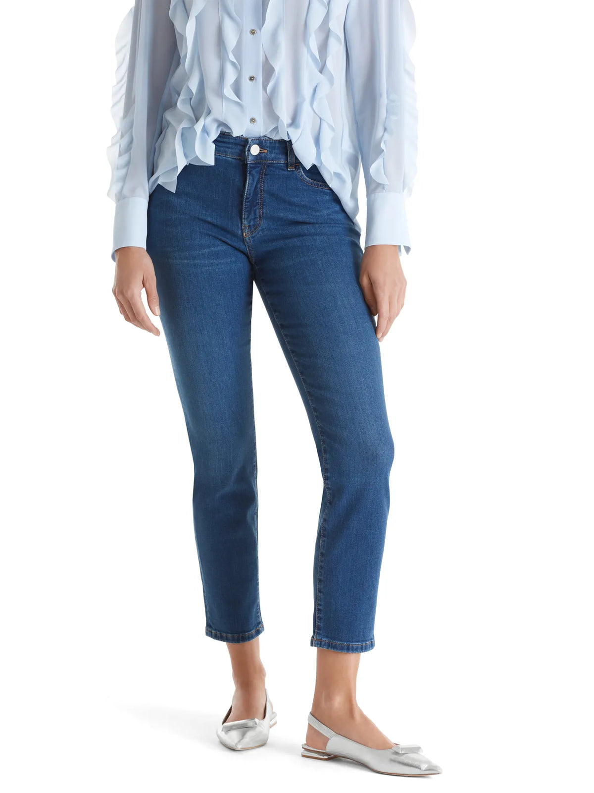MARC CAIN
+P 82.01 D71 SILEA Rethink Together Damen Jeans Slim Fit blue denim