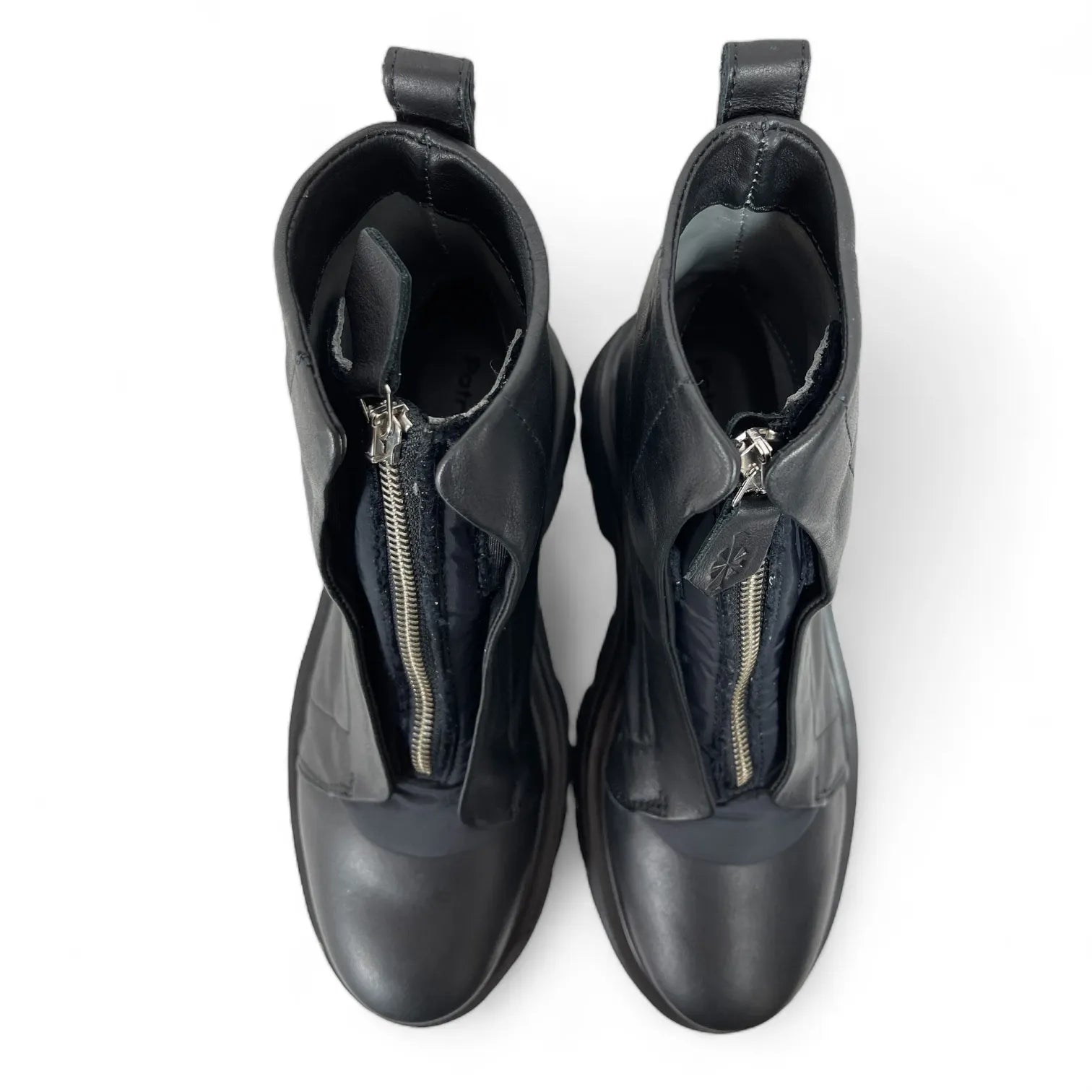 PATRIZIA BONFANTI DOVER - KUNI ZIP VELA DENVER DAMEN LEDER BOOTS SCHWARZ.