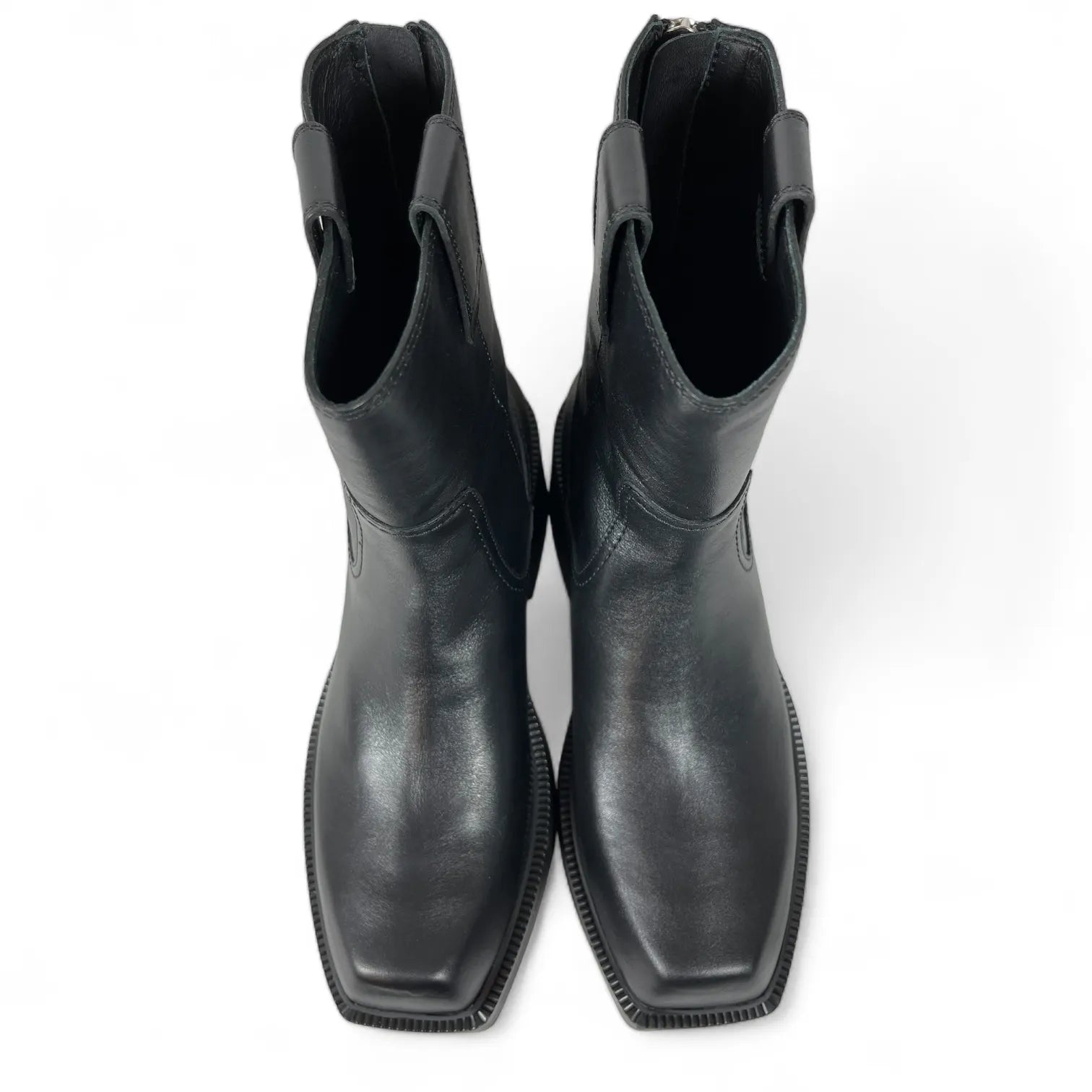 VIC MATIE - 2362 PAMPAS COWBOY BOOTS PLATEAU-STIEFELETTEN WESTERN LEDER BLACK