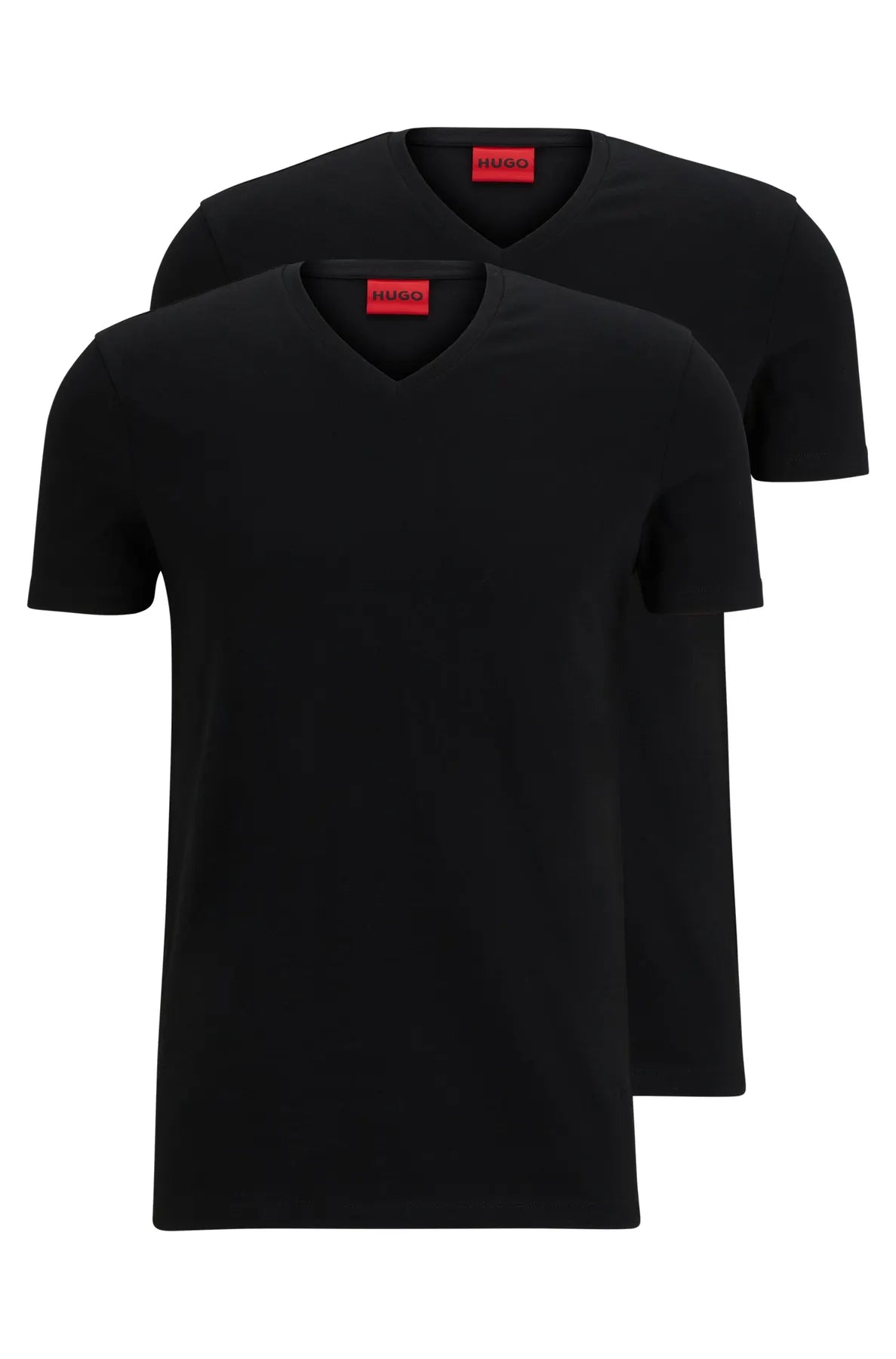 HUGO 50325417 Doppelpack Herren T-SHIRT 10194355 01 Schwarz