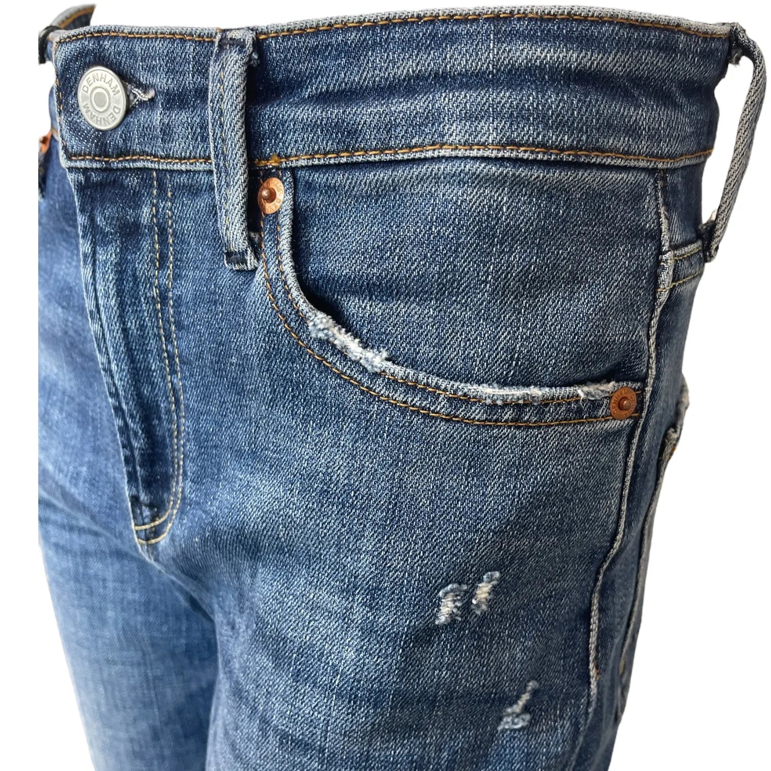 DENHAM 02-23-10-11-014 JANE ASMA DAMEN JEANS BOOTCUT STRETCH DENIM MID BLUE