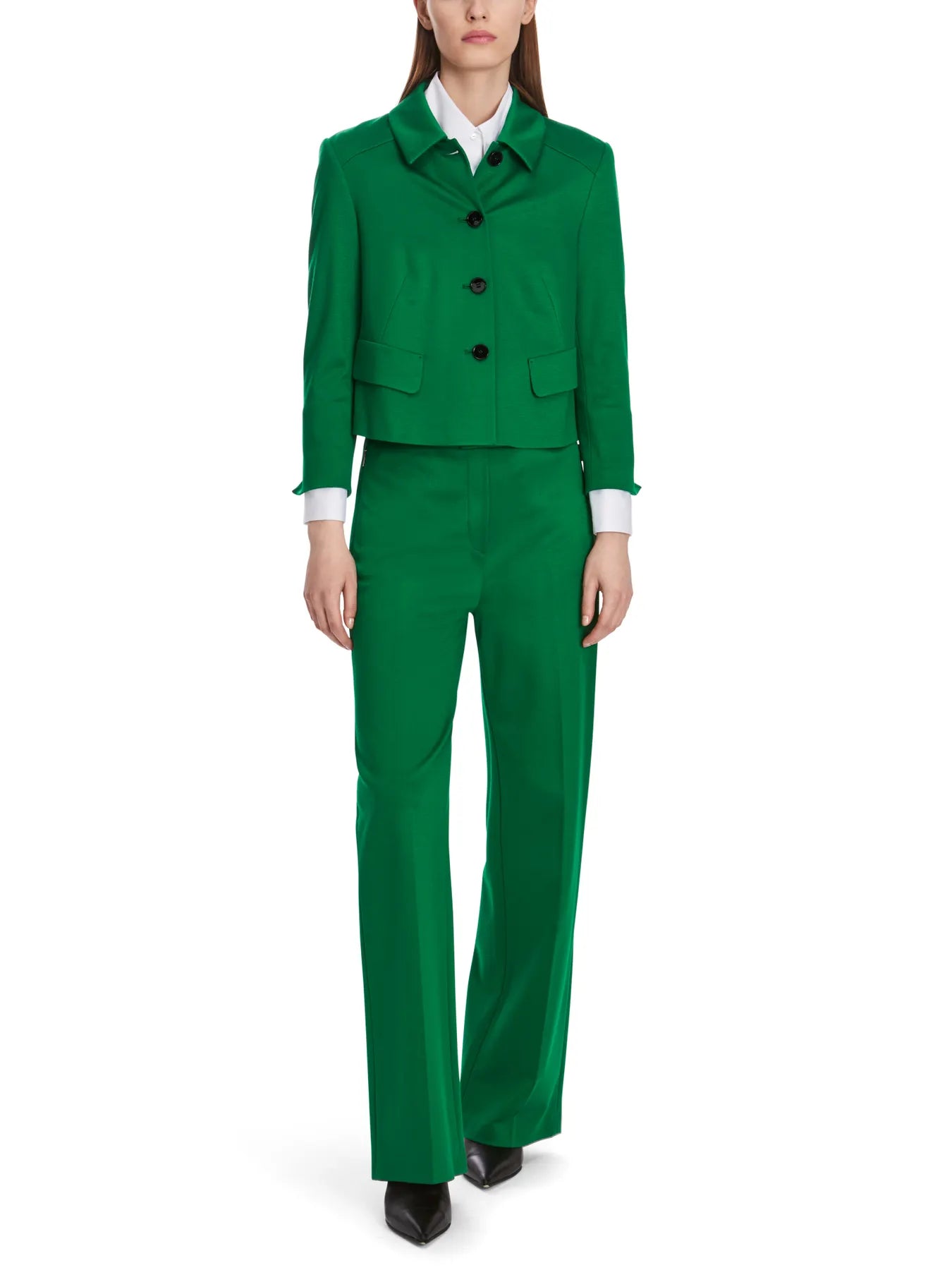 MARC CAIN
XA 31.01 J24 Damen Kurzjacke Blazer Stretch Grün