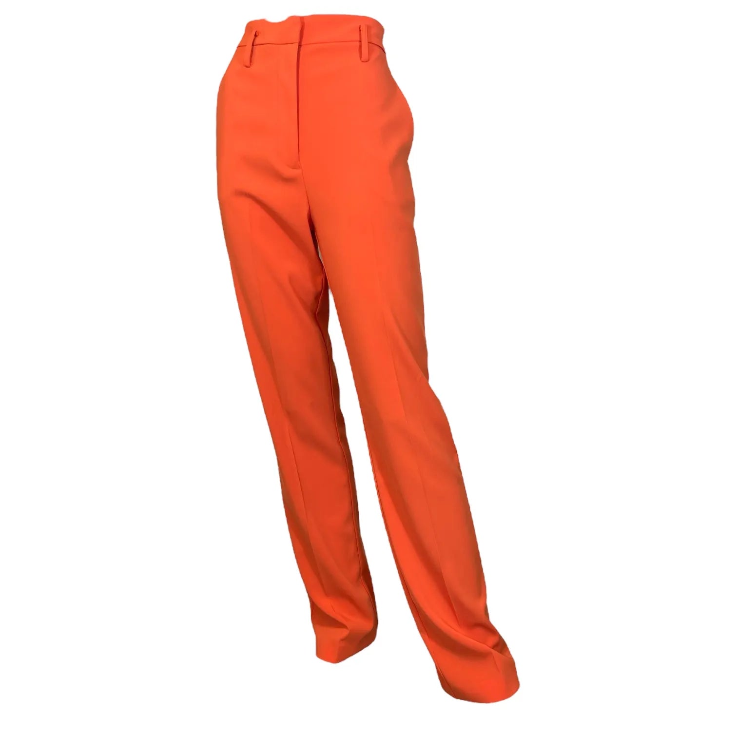 PATRIZIA PEPE 8P0540 A6F5 Damen Anzughose aus Crêpe Stretch Solar Orange R800