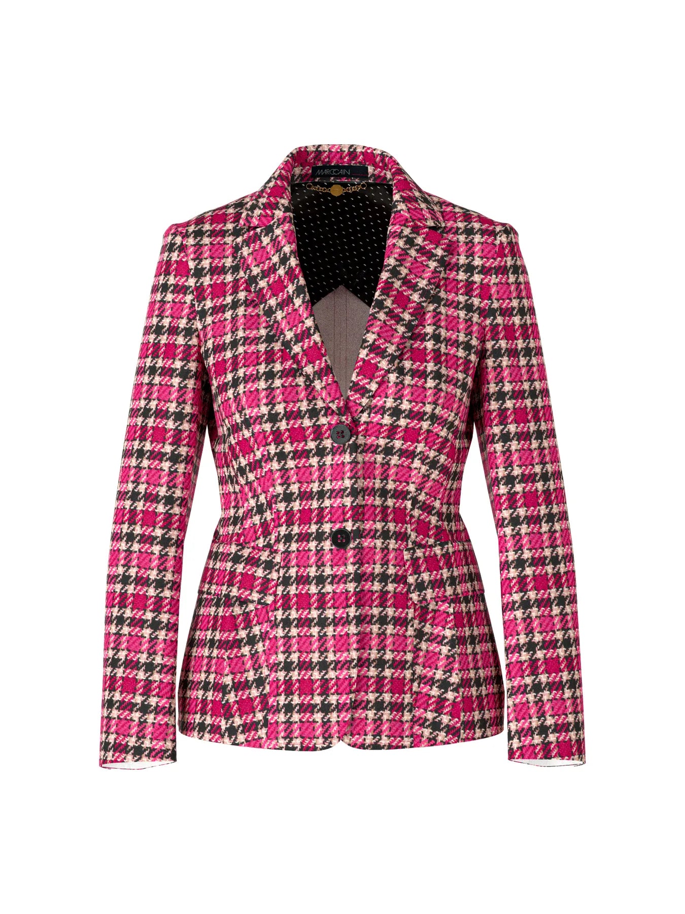 MARC CAIN
XC 34.11 J49 Kurzer Blazer mit Karoprint dragon fruit