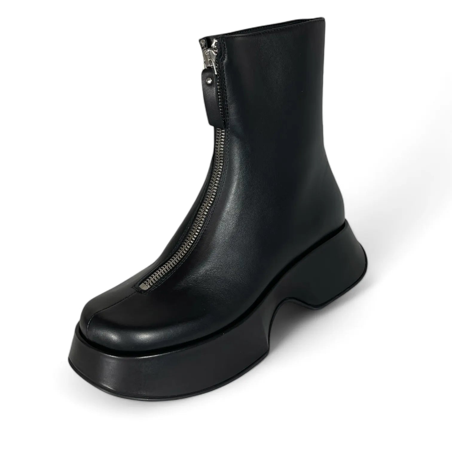 VIC MATIE - 2412 ELODIE Plateau-Stiefel Leder Boots Schwarz