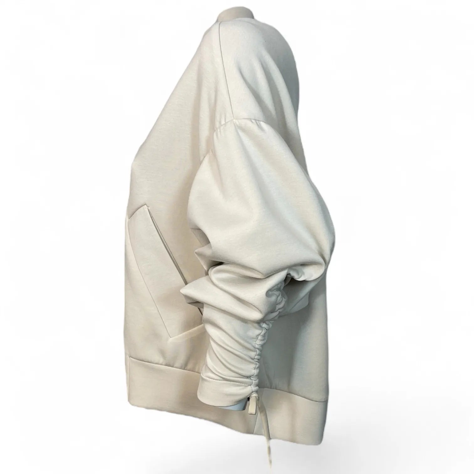 ULI SCHNEIDER - 31759 BOMBER SWEATER DAMEN SWEATSHIRT PULLOVER MIT TASCHEN CREAM.