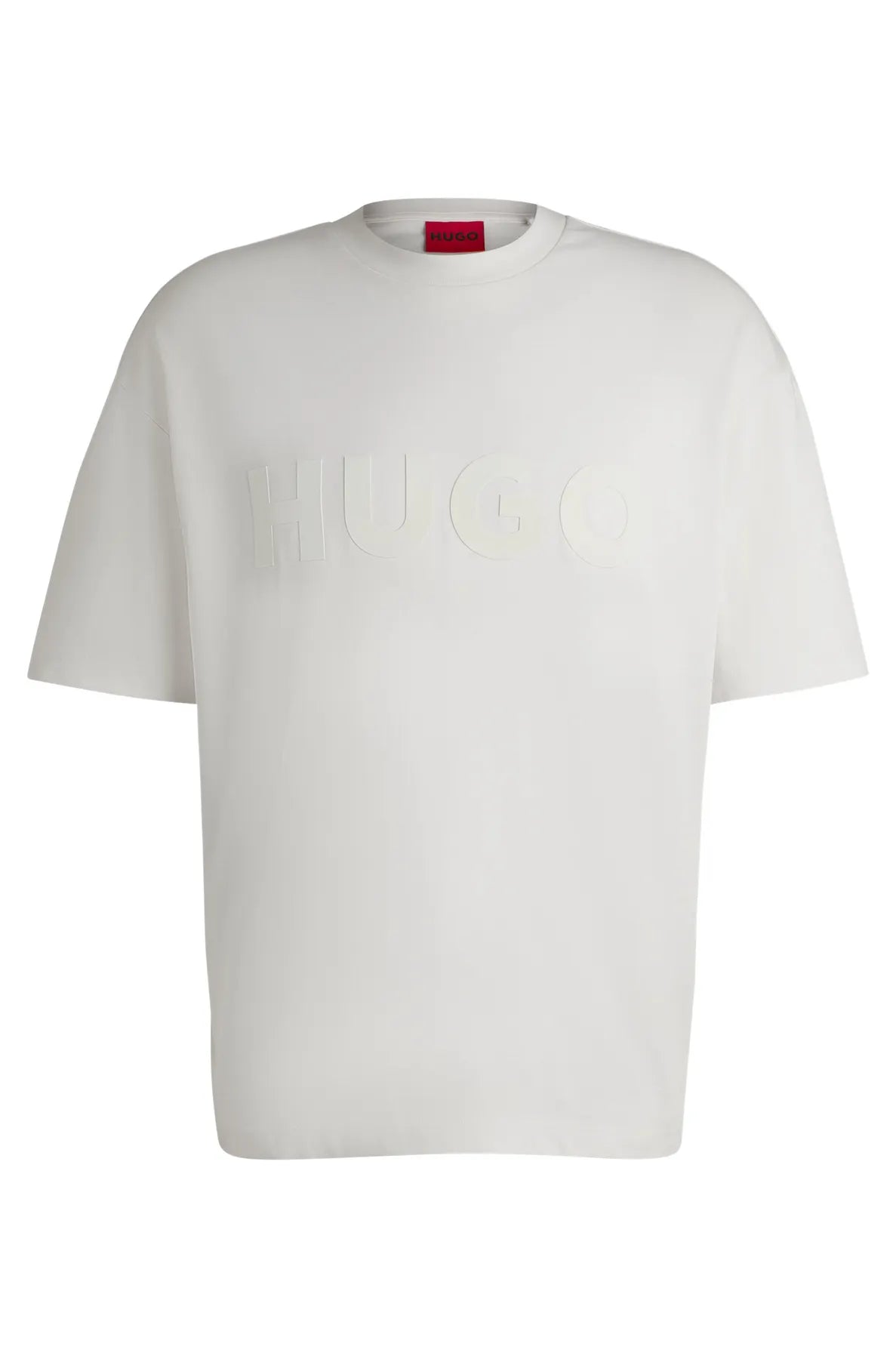 HUGO 50525765 Dinkee Herren T-Shirt aus Baumwoll-Jersey mit tonalem Logo