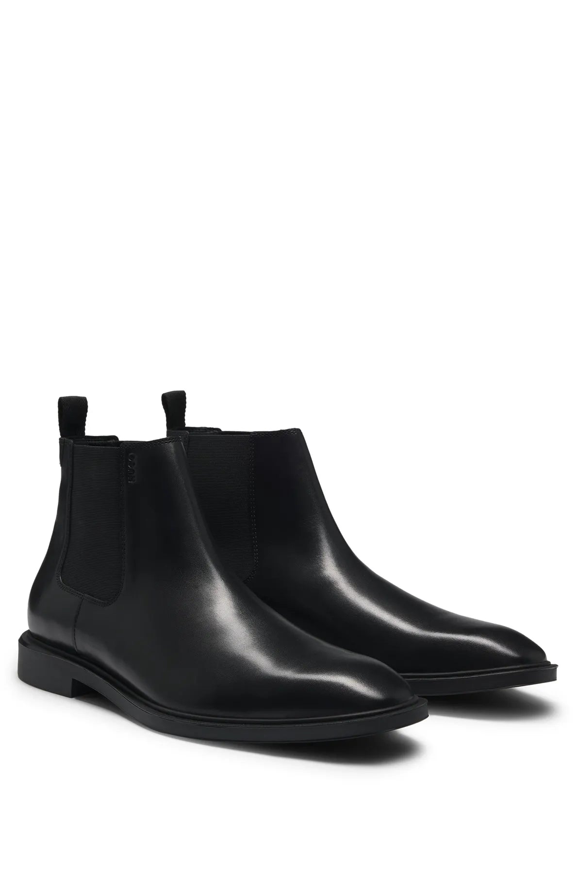 HUGO 50529072 Gryff_Cheb_lt Herren Chelsea Boots aus Leder mit roter Signature-Naht