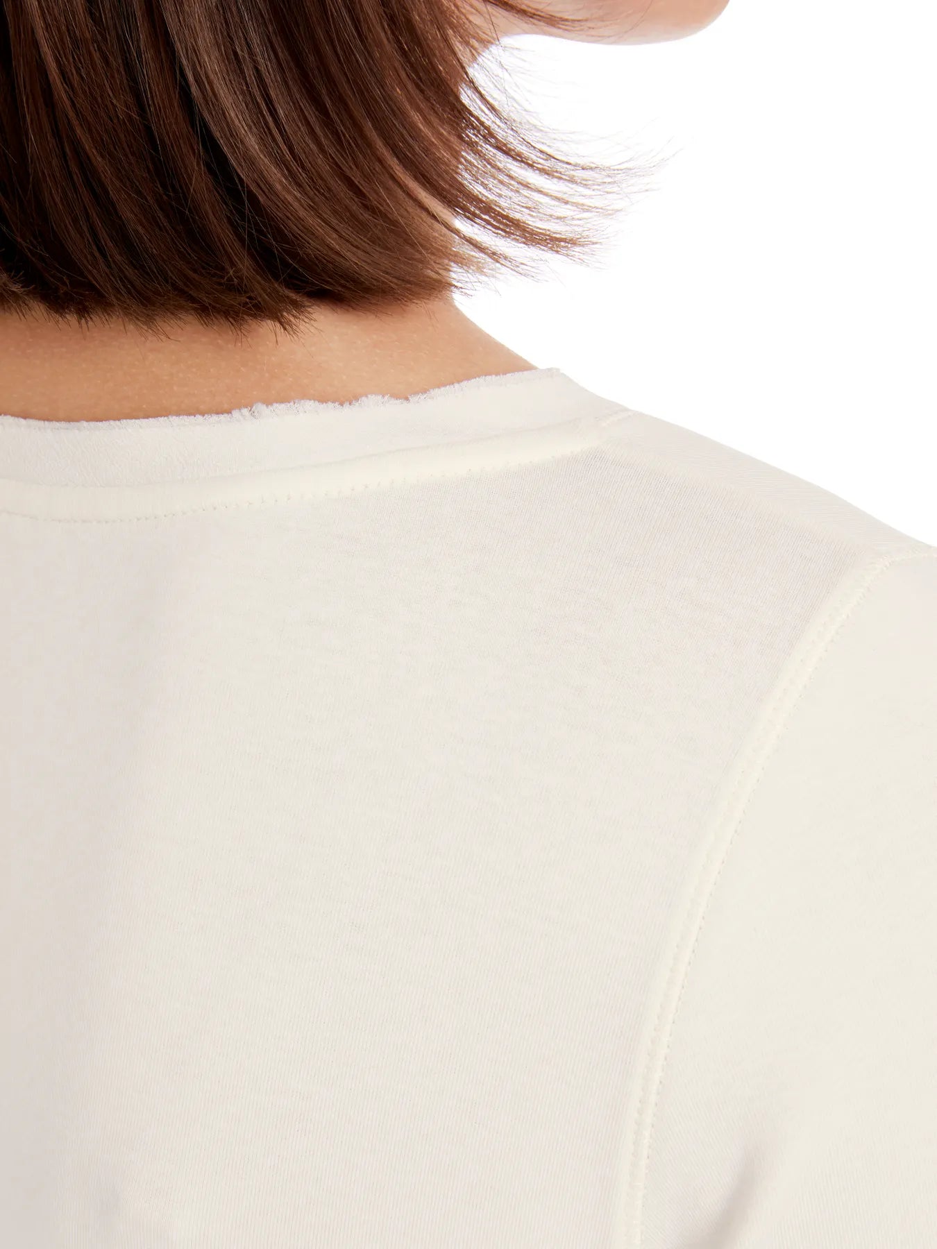 MARC CAIN YC 48.13 J15 T-Shirt mit Turn-up-Ärmeln bright ecru