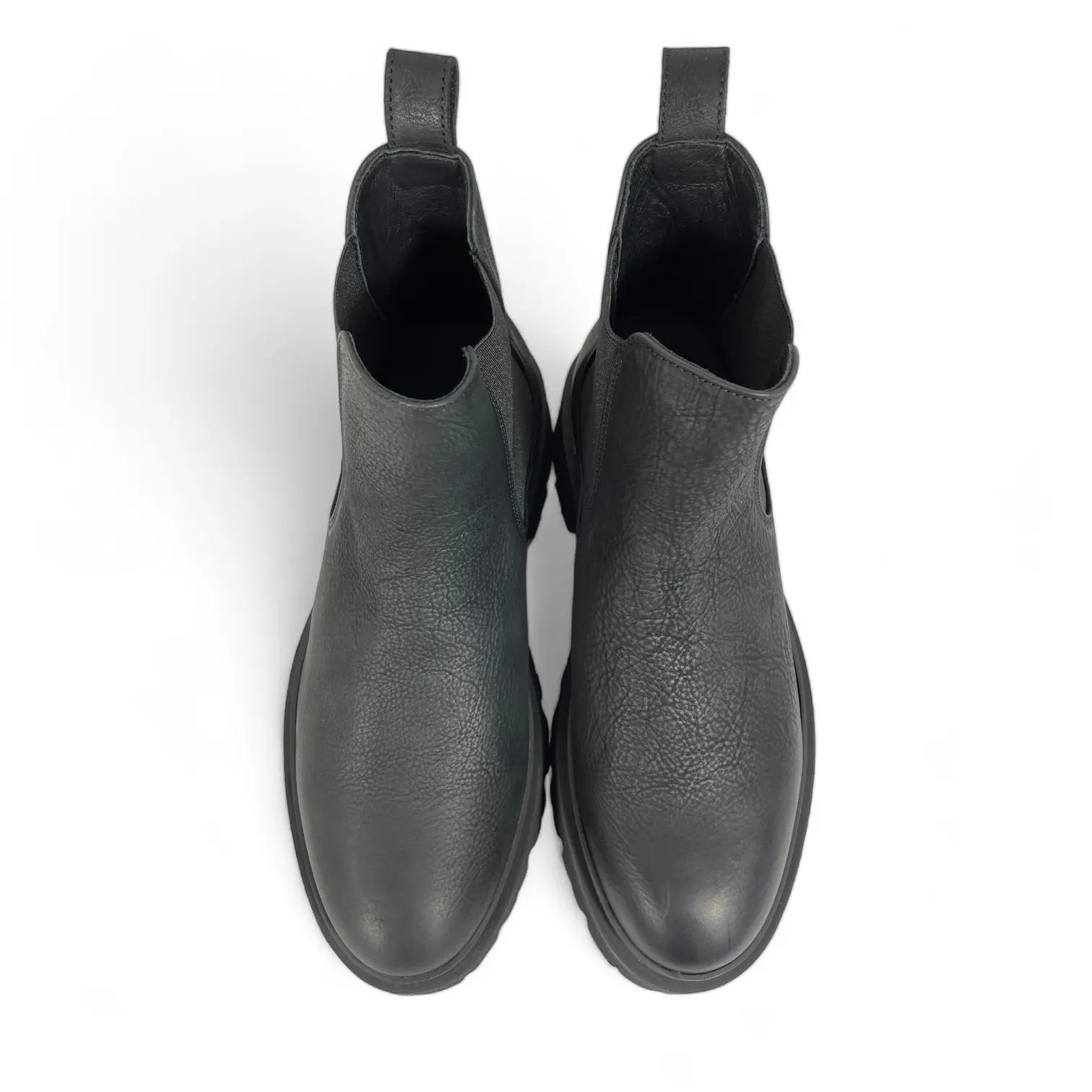COPENHAGEN CPH128M WAXED NABUK CHELSEA BOOTS LEDER SCHWARZ