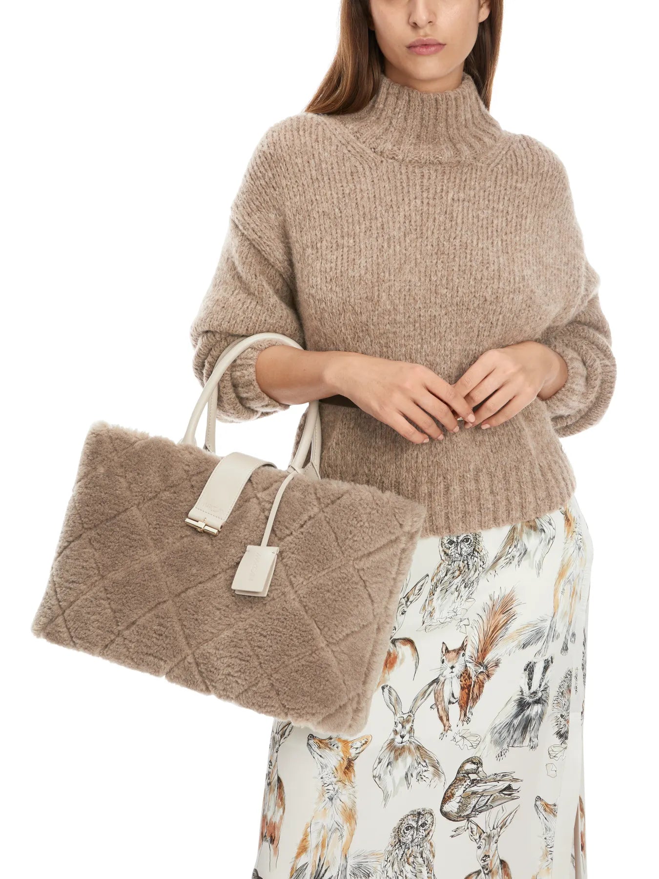 MARC CAIN
XC T6.03 Z38 Shopper Bag Rethink Together raffia melange