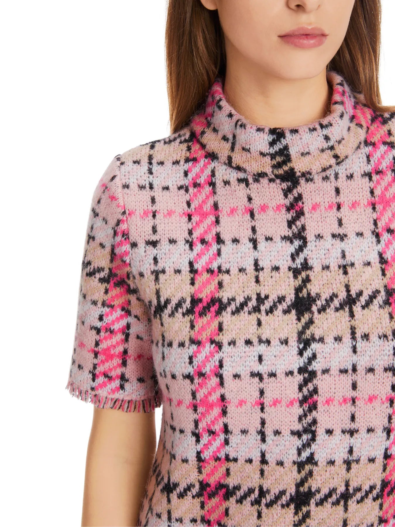 MARC CAIN
XC 21.41 M16 Kurzes Kariertes Minikleid warm rose