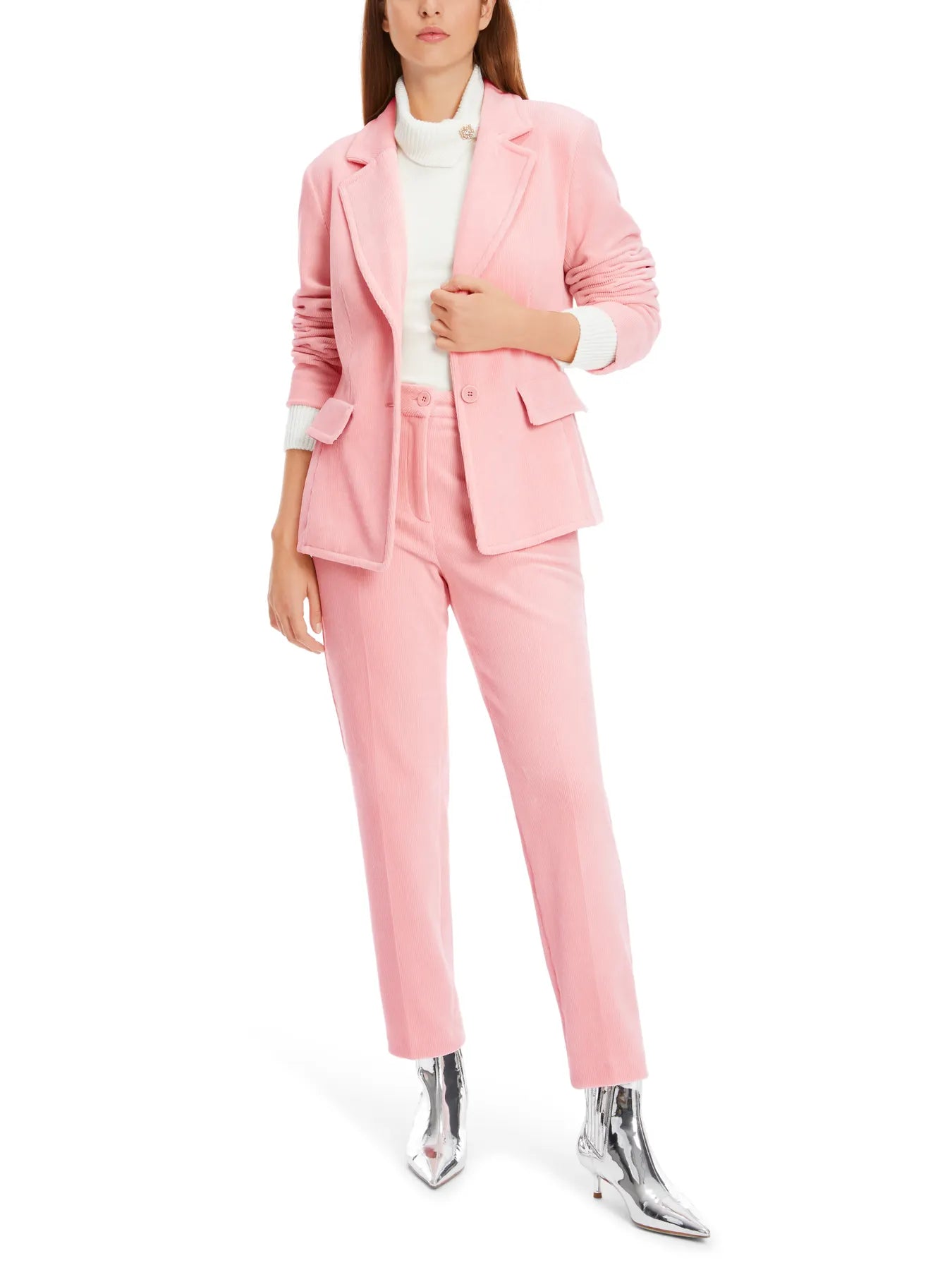 MARC CAIN XC 34.34 J31 Körpernaher Cordblazer warm rose