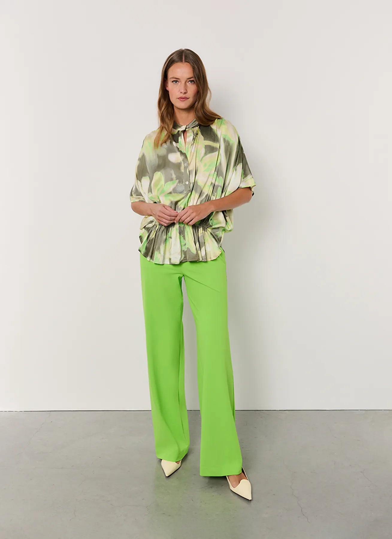 JAPAN TKY WARY Damen Hose aus Technostretch Mittelgrün VIVID GREEN 1261