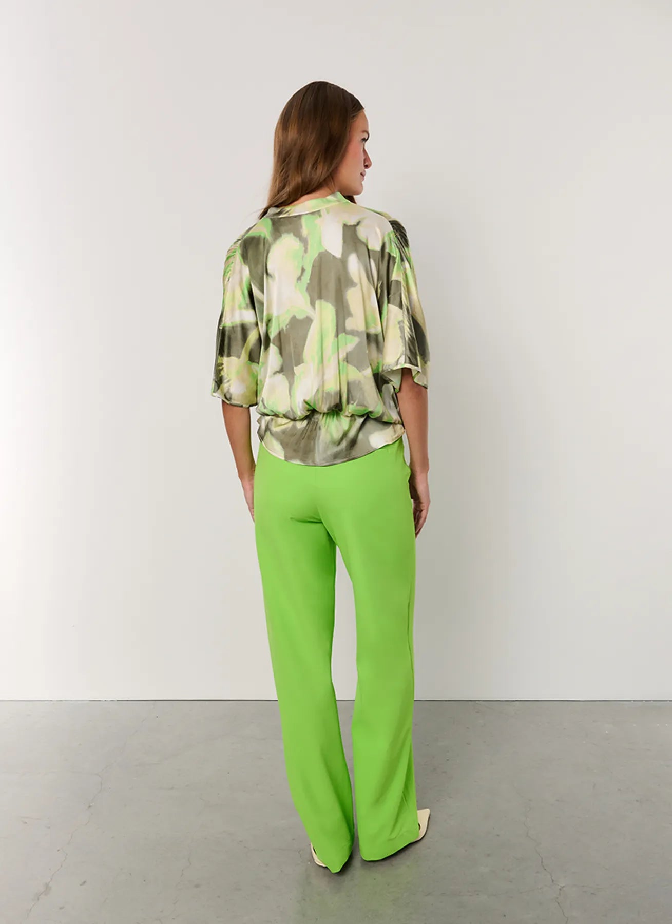 JAPAN TKY WARY Damen Hose aus Technostretch Mittelgrün VIVID GREEN 1261