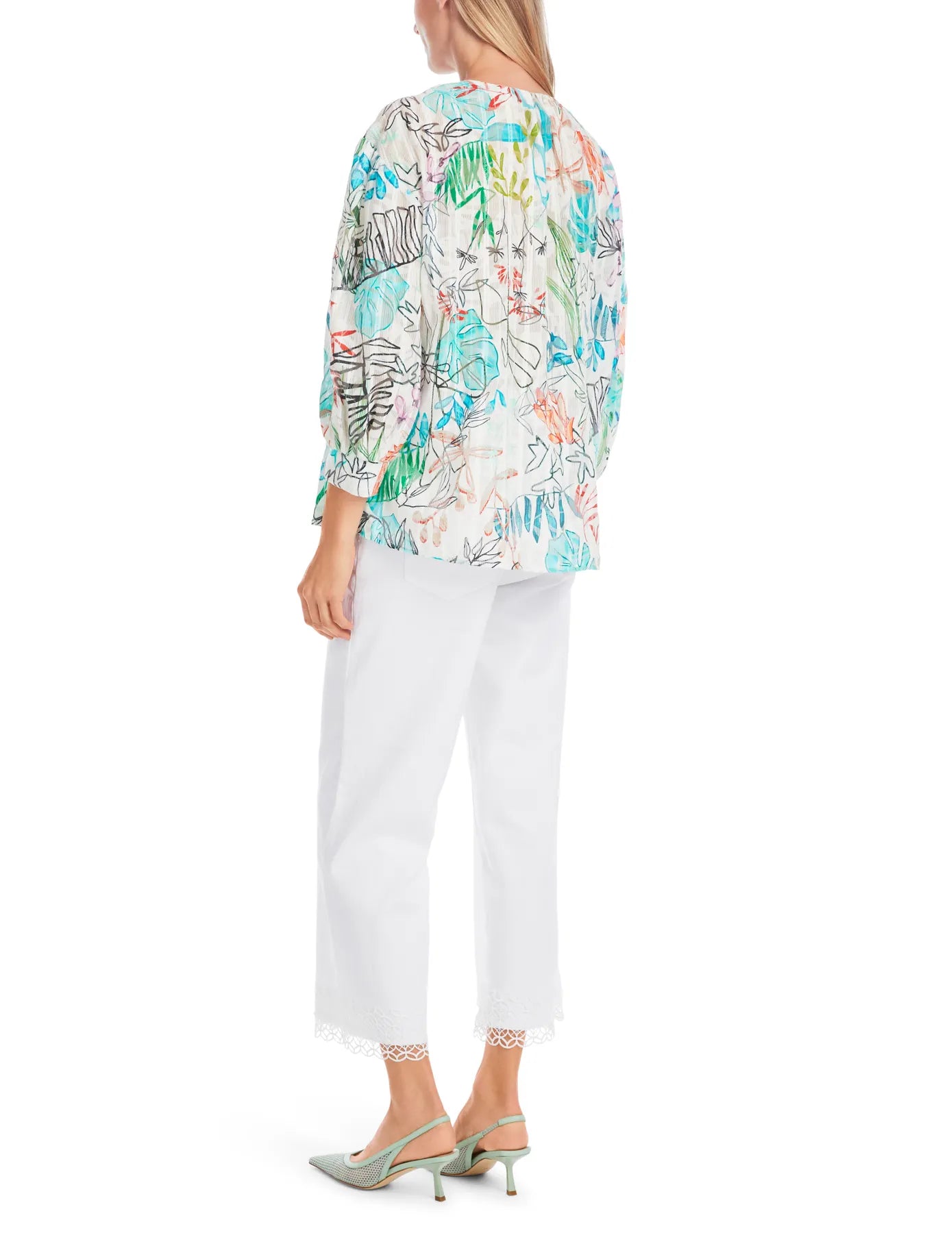 MARC CAIN YC 51.30 W74 Weite Bluse aus luftigem Gewebe breath