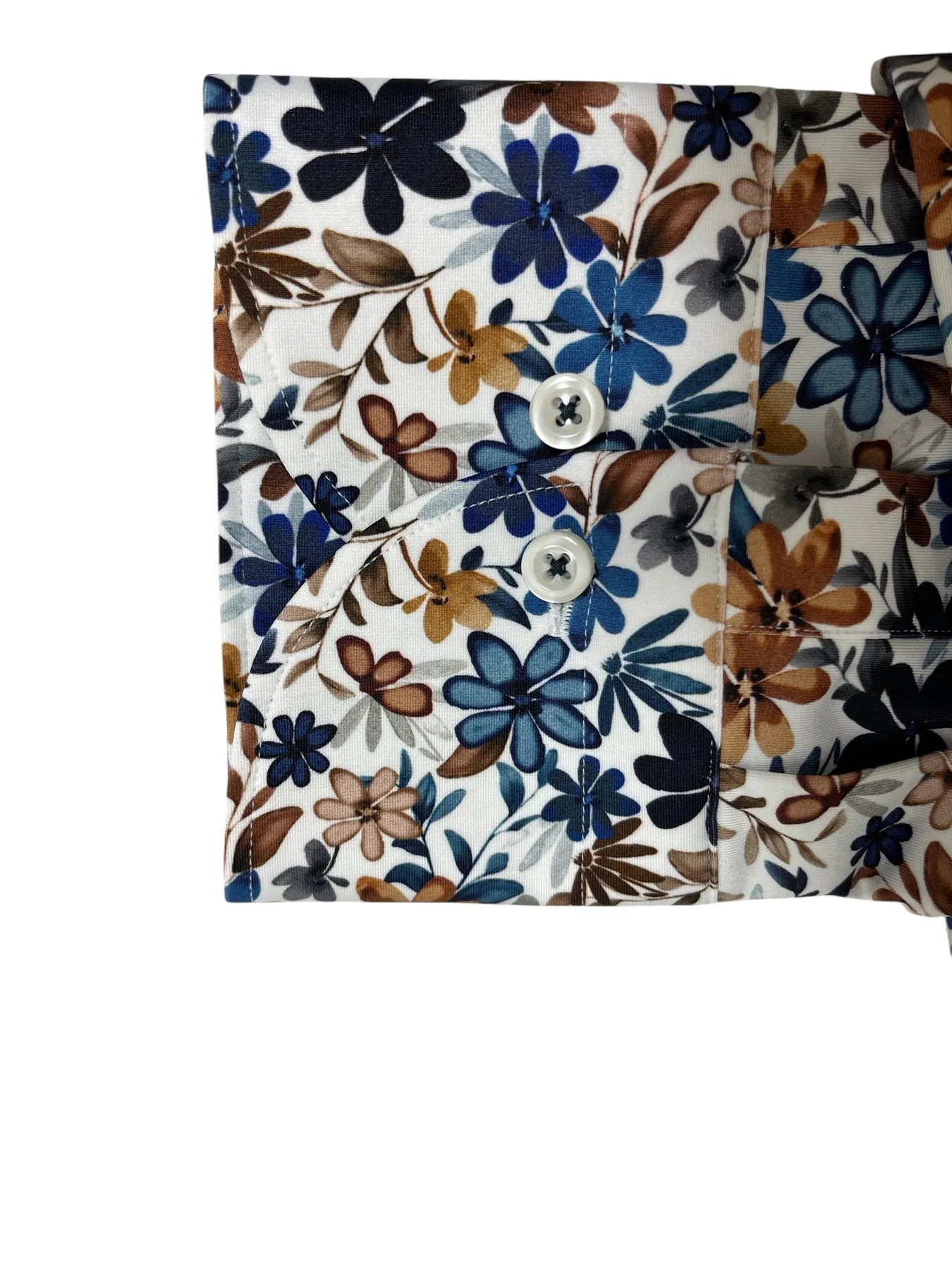 fakts 6342 Shirt Slim Fit Leisure Herren Hemd colorfull flower 057