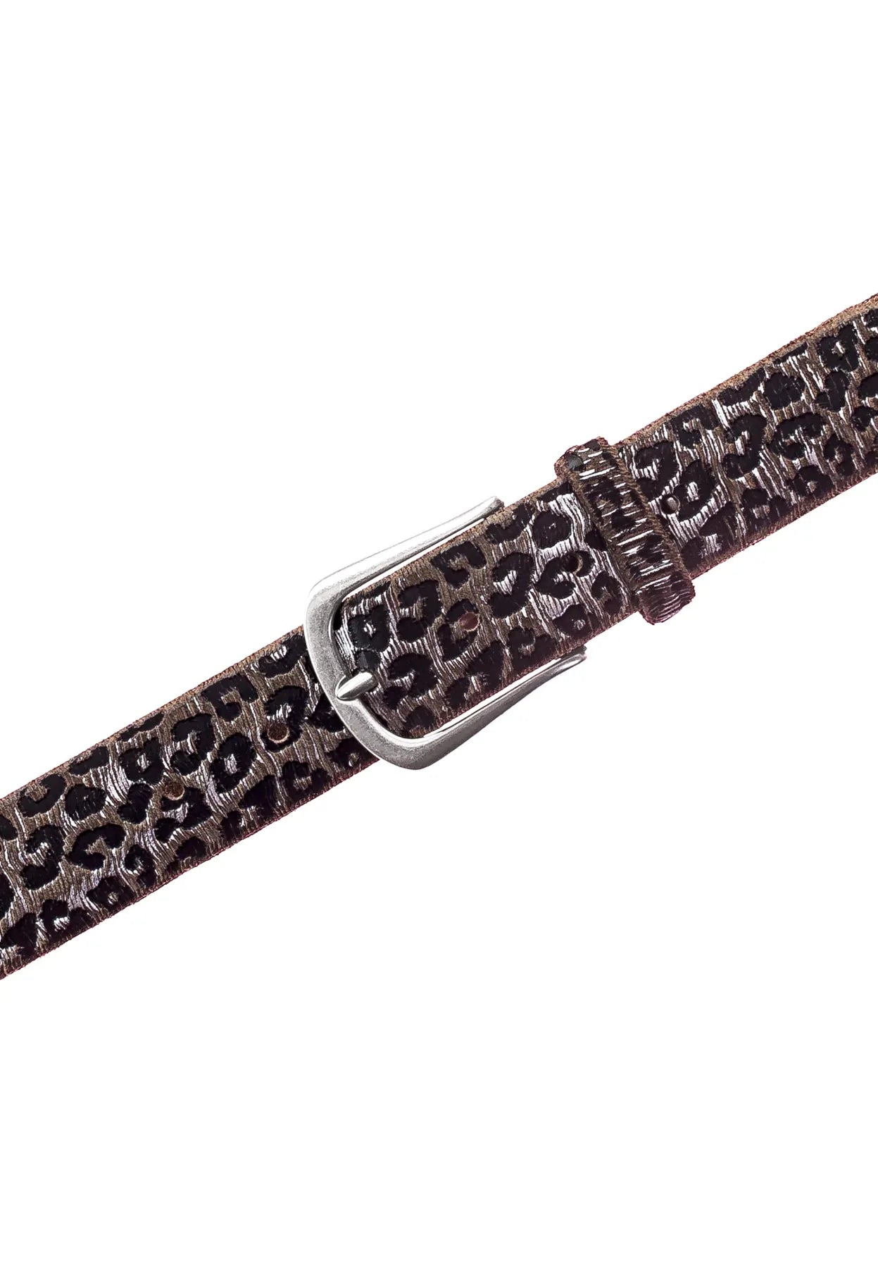 B.BELT
BB1062L64 Cat Silber 35 mm Ledergürtel Leo