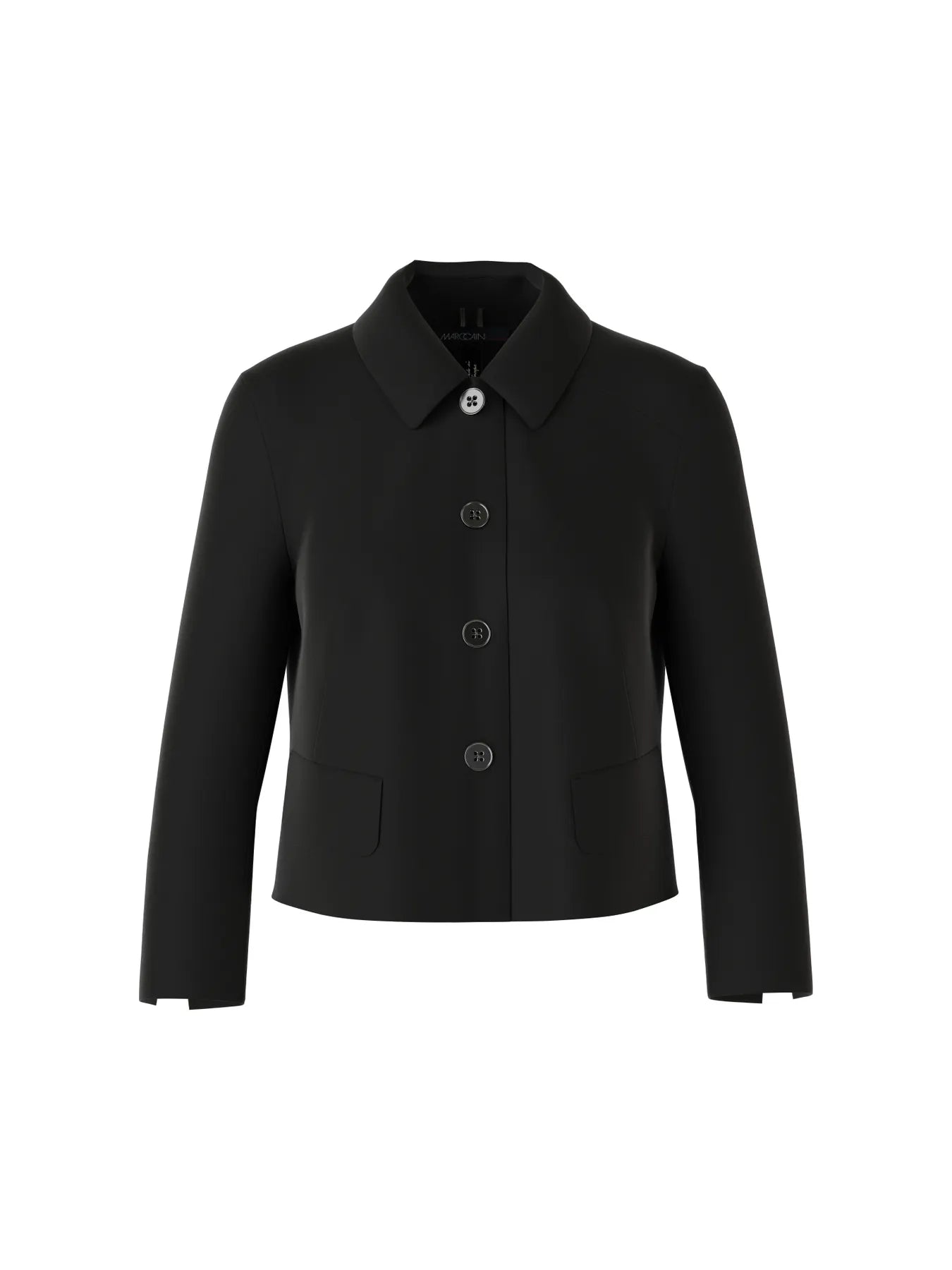 MARC CAIN
+E 31.01 J24 Kurze Jacke mit Kentkragen Schwarz