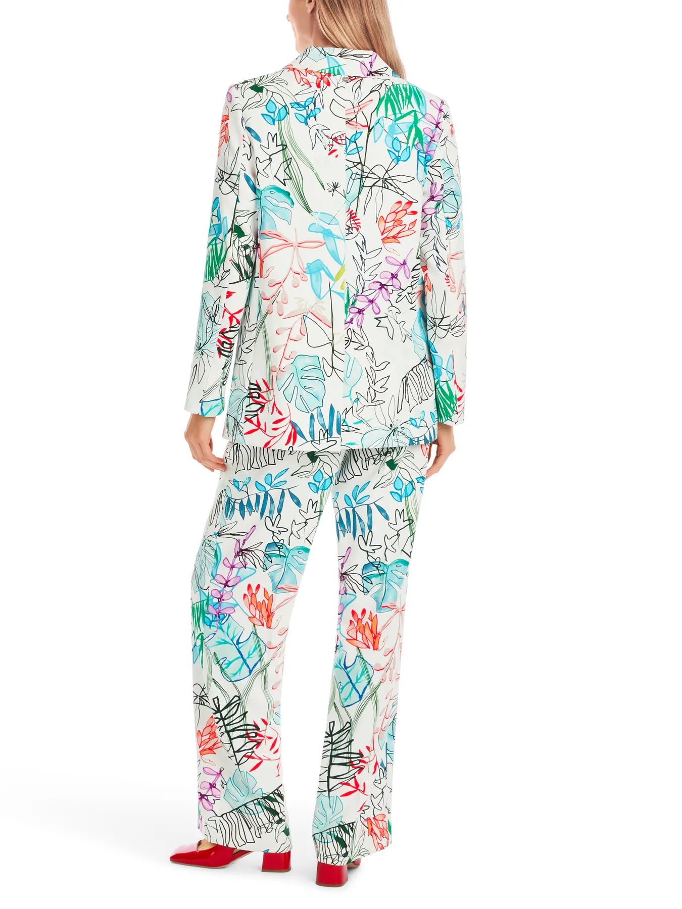 MARC CAIN YC 34.32 W64 Blazer Weiß/Grün/Rot