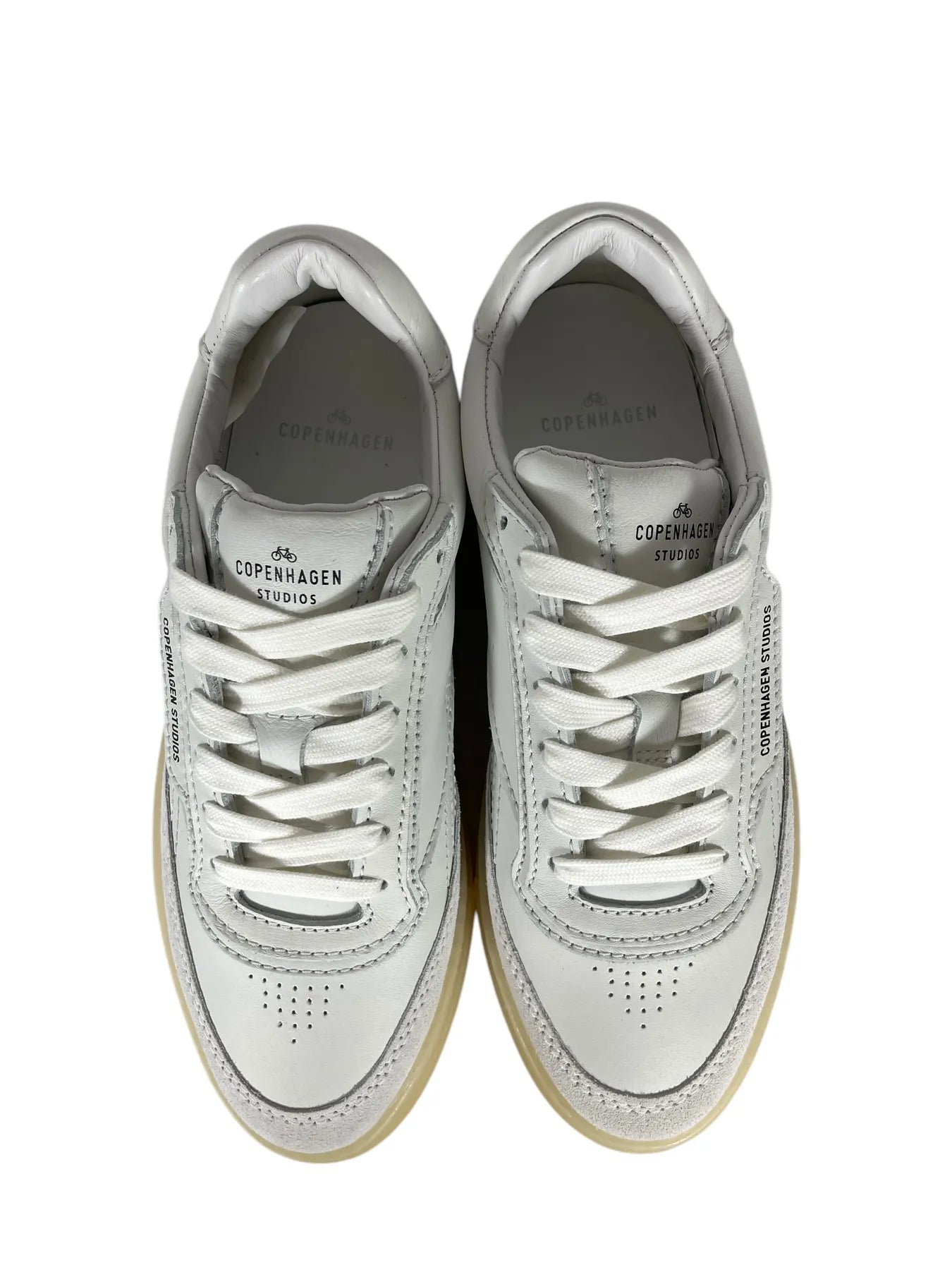 COPENHAGEN CPH90 LEATHER MIX DAMEN SNEAKER WHITE/CREAM
