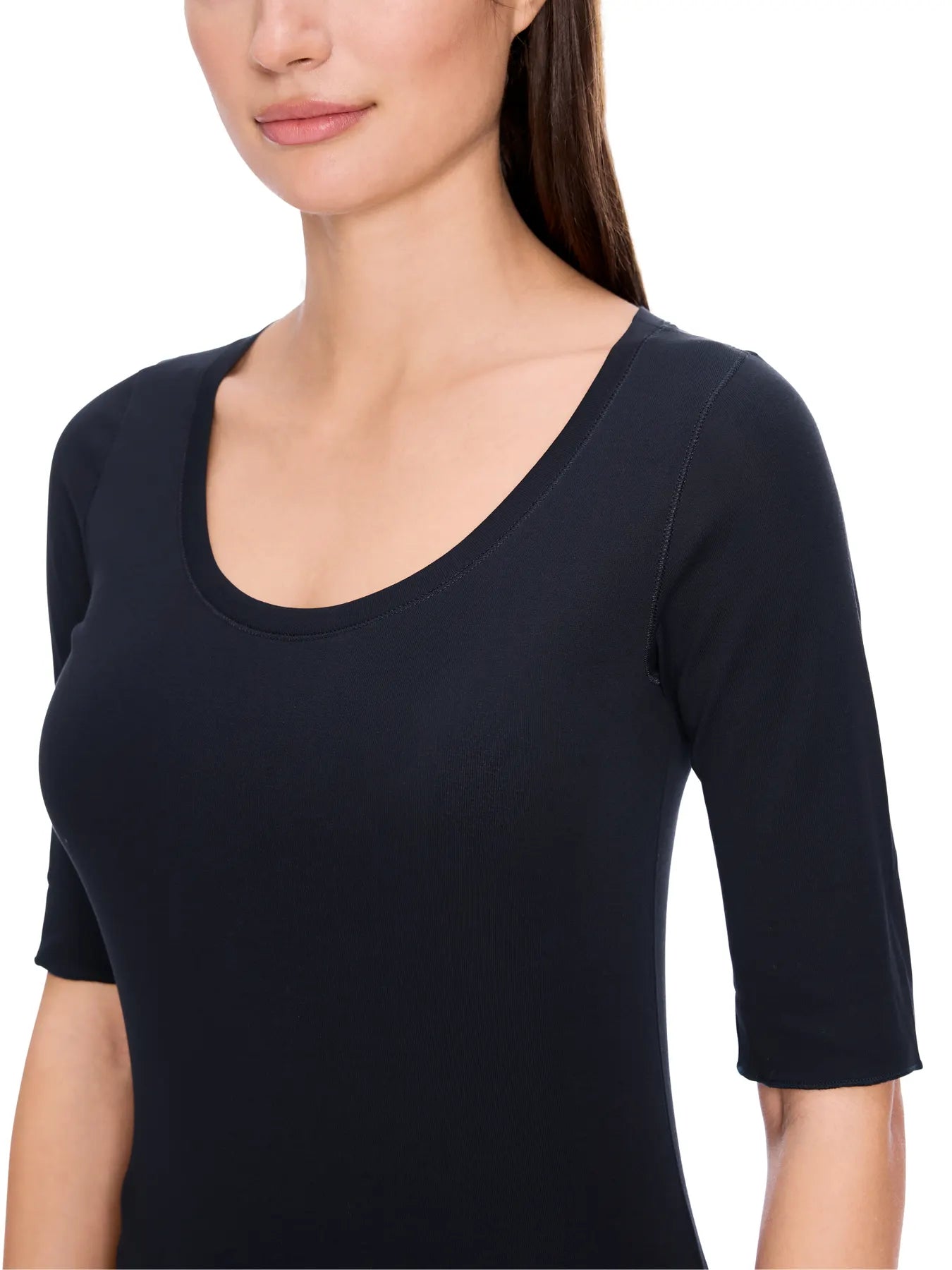MARC CAIN +E 48.69 J14 Hochwertiges Basic-Shirt midnight blue 395