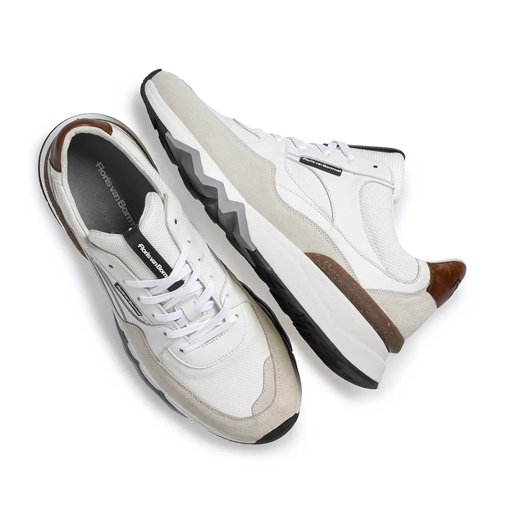 VAN BOMMEL SFM-10155-60-01 Herren Floris Sport White Calf leather