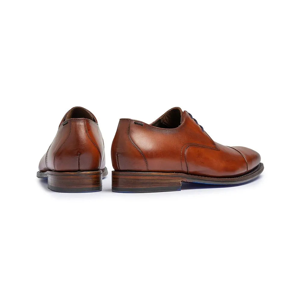 VAN BOMMEL SFM-30310-24-01 Floris Dressed Calf Leather DarkCognac