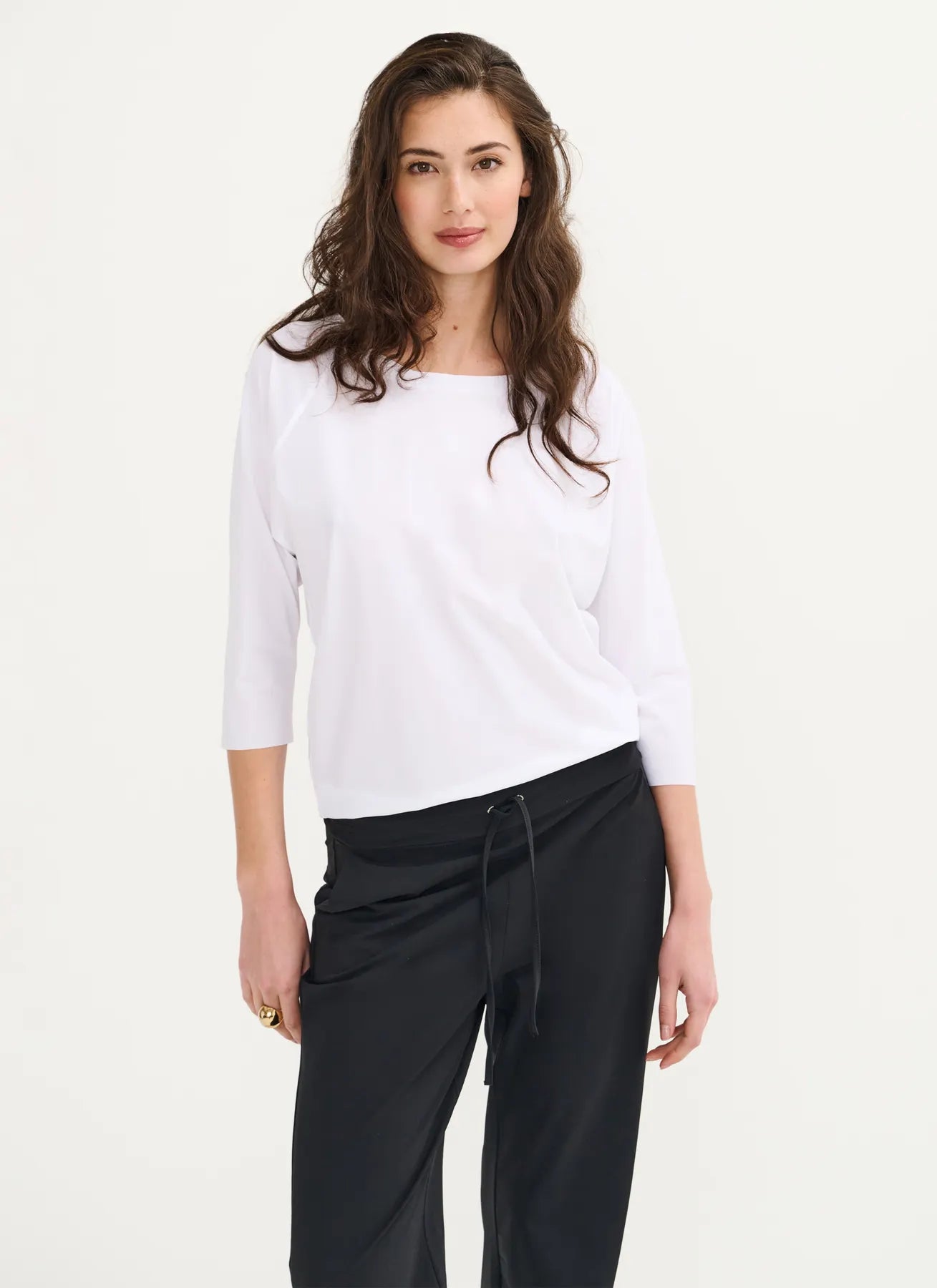 JAPAN TKY NARIKO DAMEN SHIRT WEISS