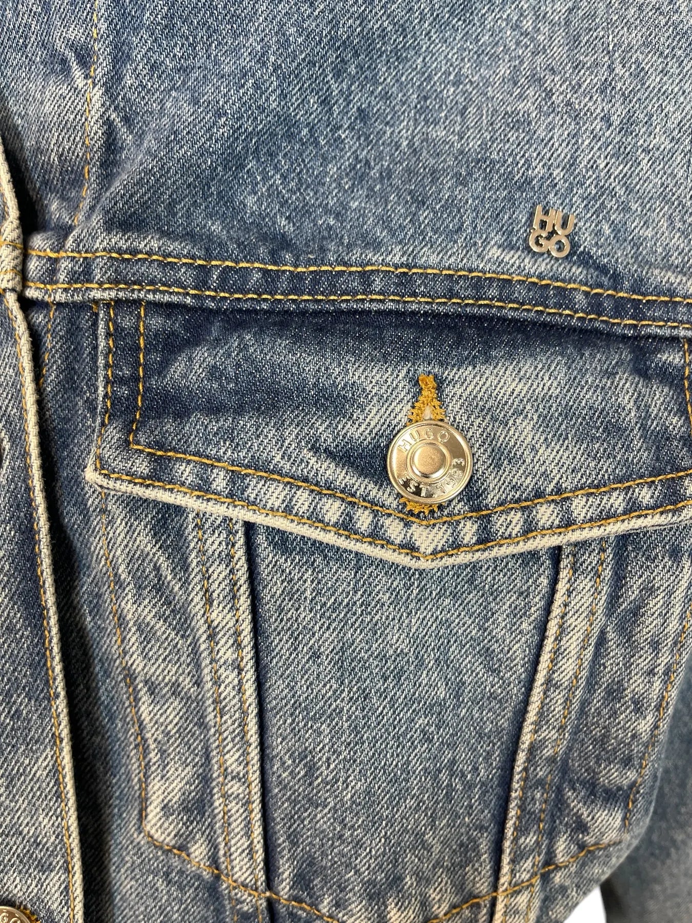 HUGO
50527865 Gisolia 10266024 01Trucker-Jacke in Cropped-Länge Medium Blue