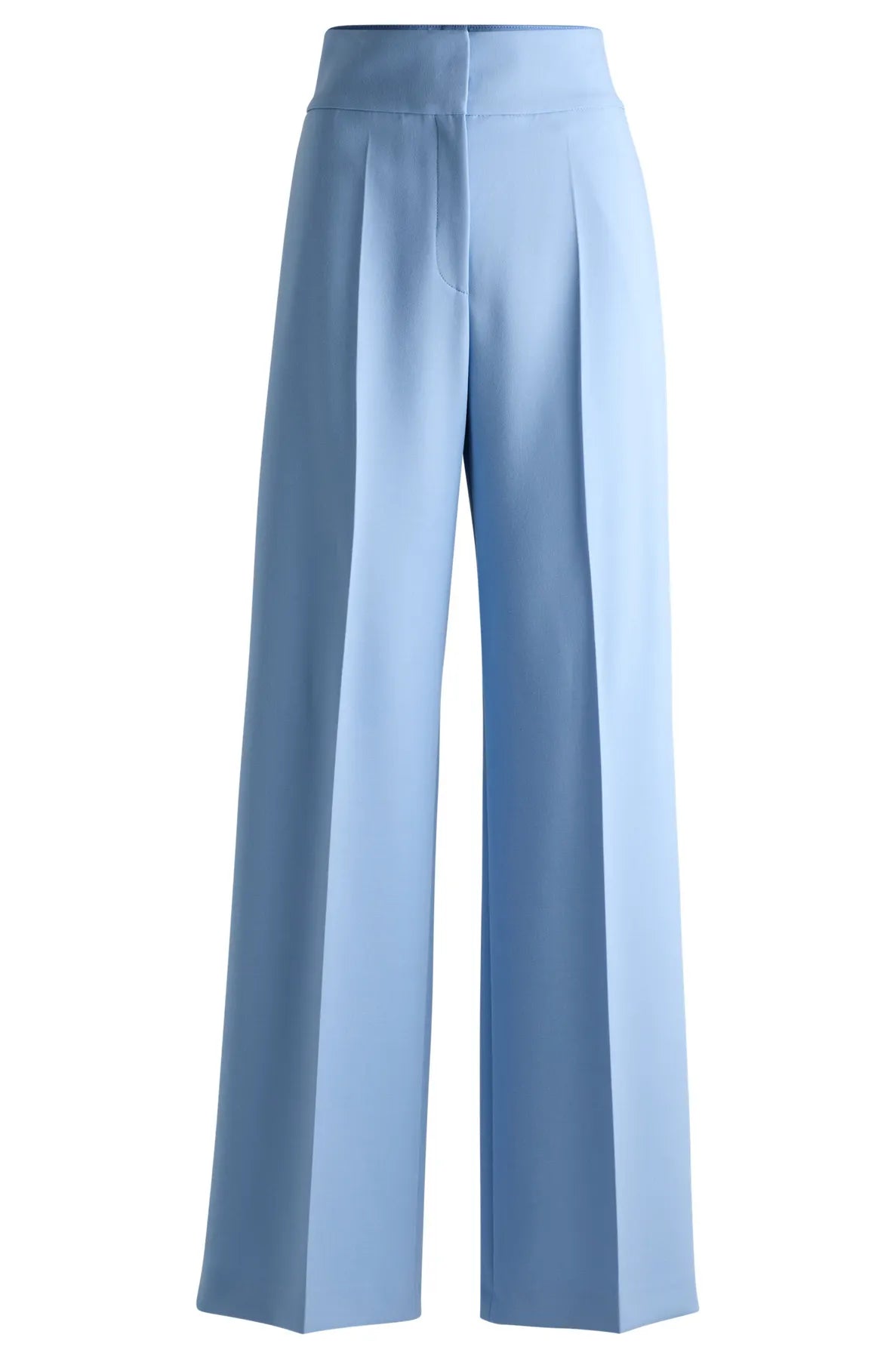 HUGO 50513960 Himia 10218228 01 Marlenehose mit hohem Bund und ausgestelltem Bein light blue