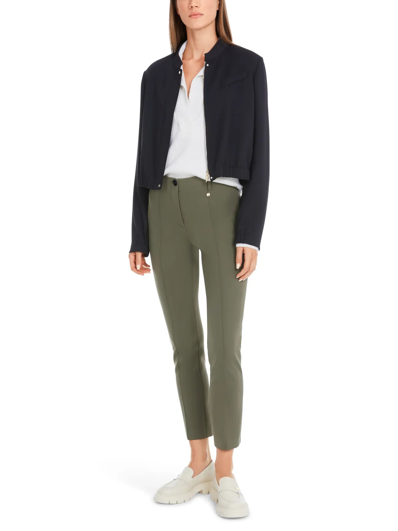 MARC CAIN
YP 81.11 J35
Damen Hose Modell SYDNEY aus Scubajersey dark olive green