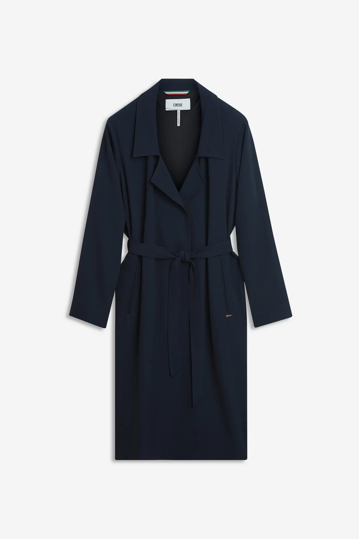 CINQUE 13156226 CIZOTT Moderner Mantel Sommermantel Knitterarm Dunkelblau