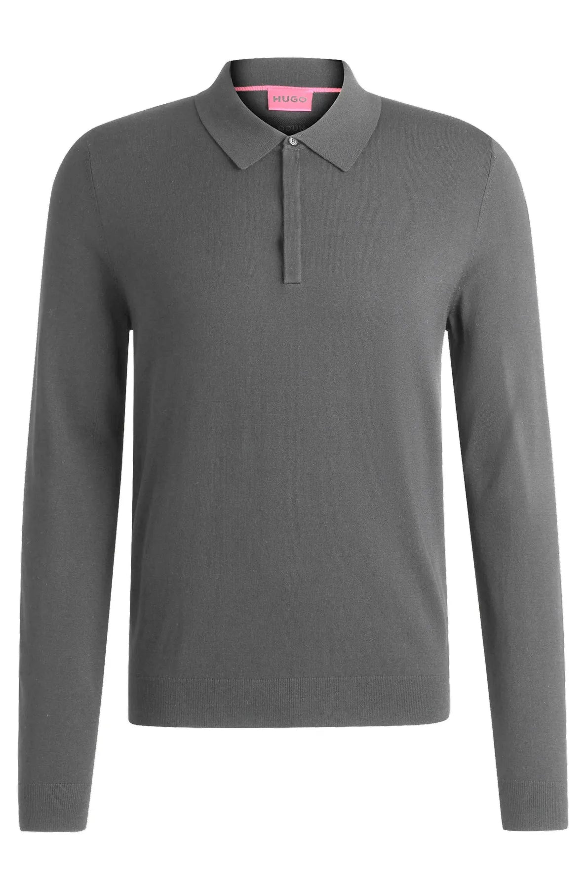 HUGO 50532050 San Pippo-CV
Herren Polopullover aus Strick mit verdeckter Knopfleiste
