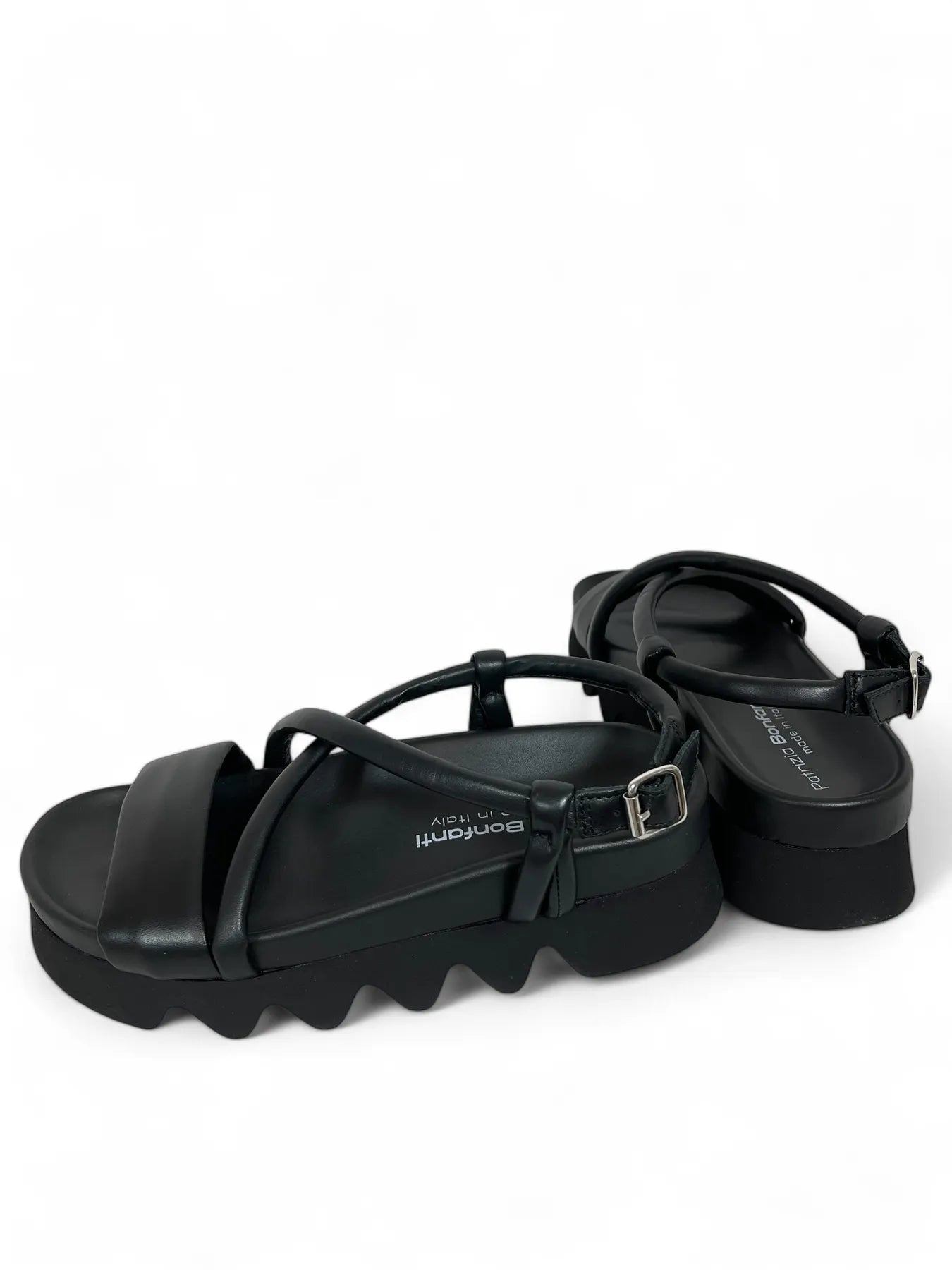 PATRIZIA BONFANTI JIL STRASS ONDE DREAMER DAMEN PLATEAU-SANDALETTE BLACK.