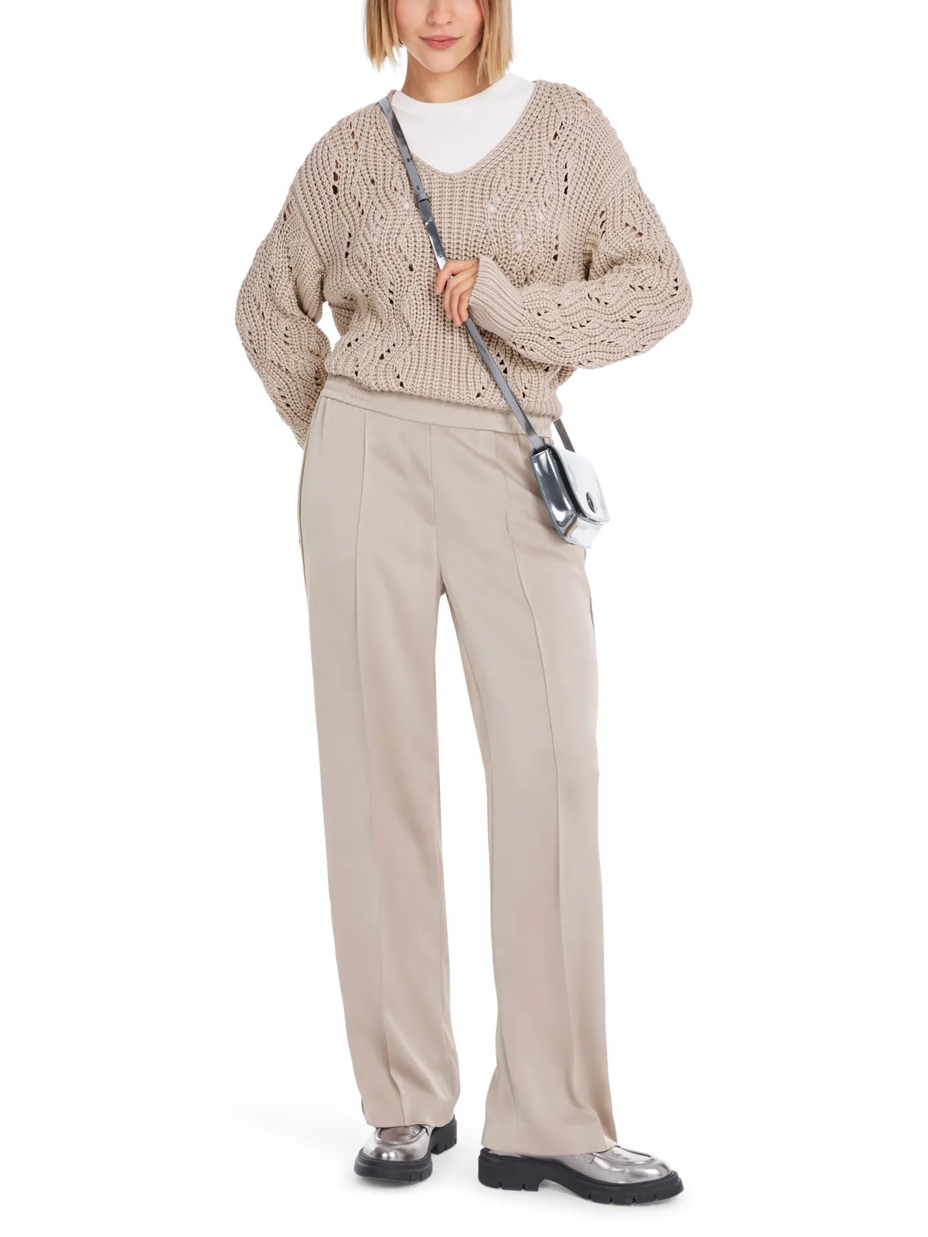 MARC CAIN YP 81.25 W64 WASHINGTON Rethink Together Marlenehose Braun Warm Stone