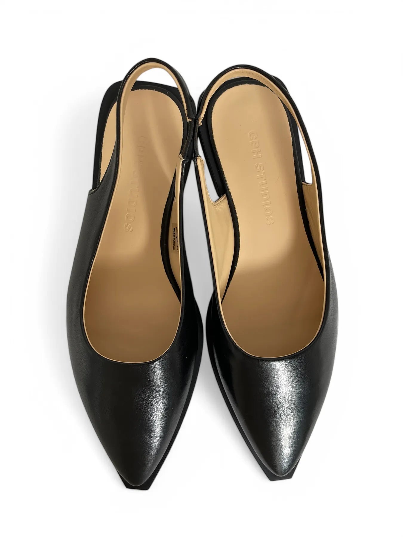 COPENHAGEN - CPH416 LEATHER DAMEN SLINGPUMPS BLACK