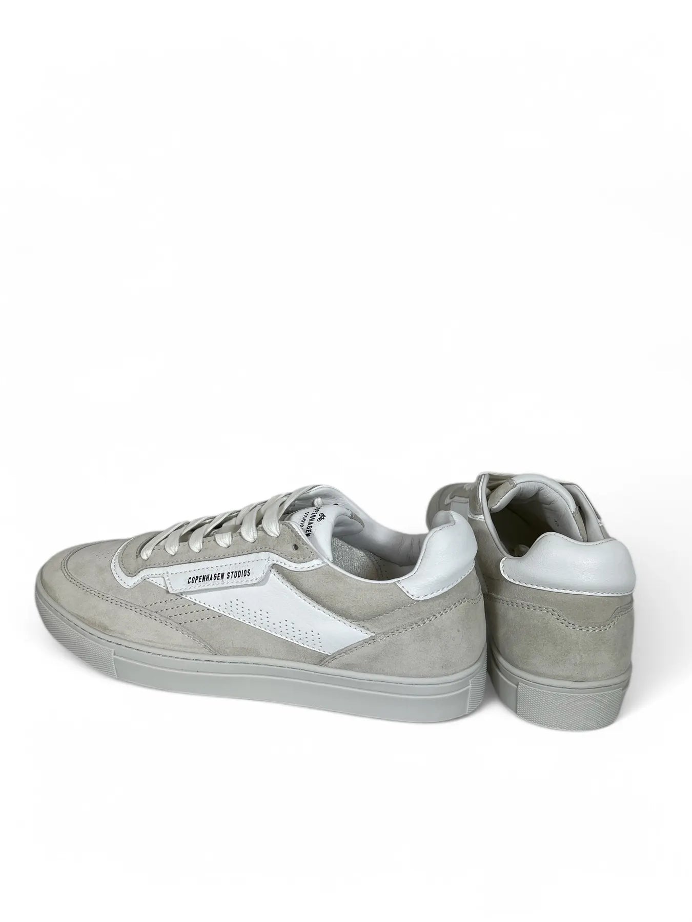 COPENHAGEN - CPH90M LEATHER MIX SUEDE HERREN SNEAKERS LIGHT GREY/WHITE