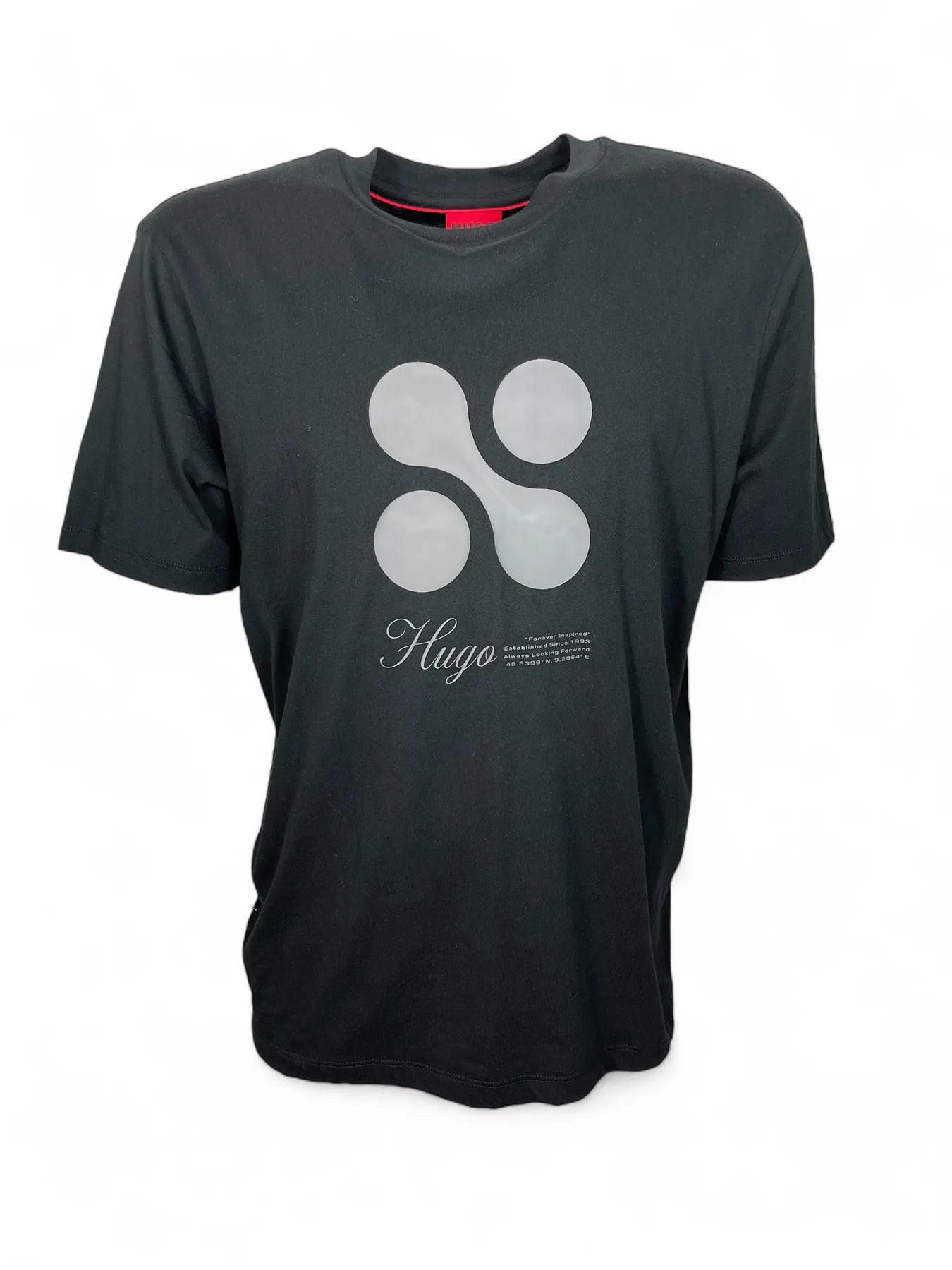 HUGO 50504926 Dooling 10229761 01 Herren Logo T-Shirt Schwarz