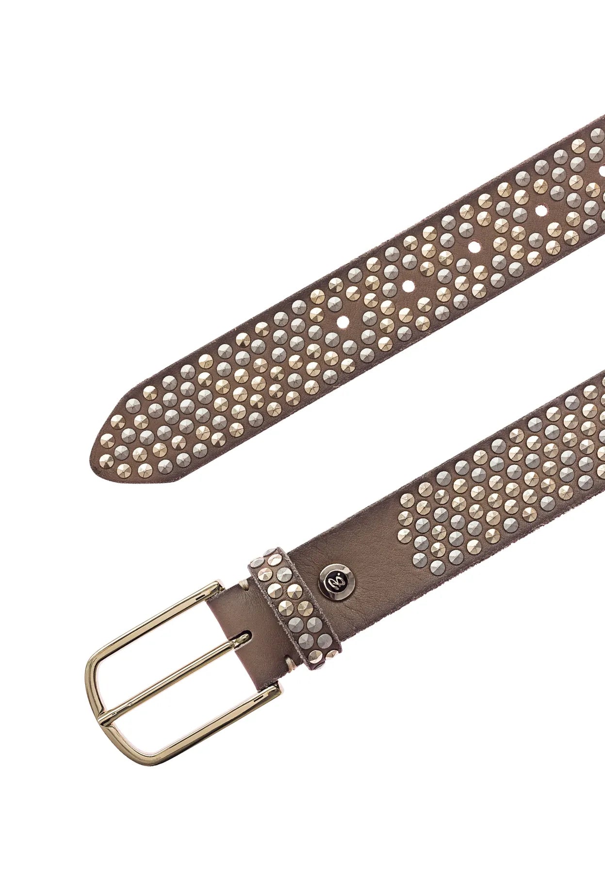 B.BELT BB0609L38 Zoe gold Damen Gürtel weiß 0110