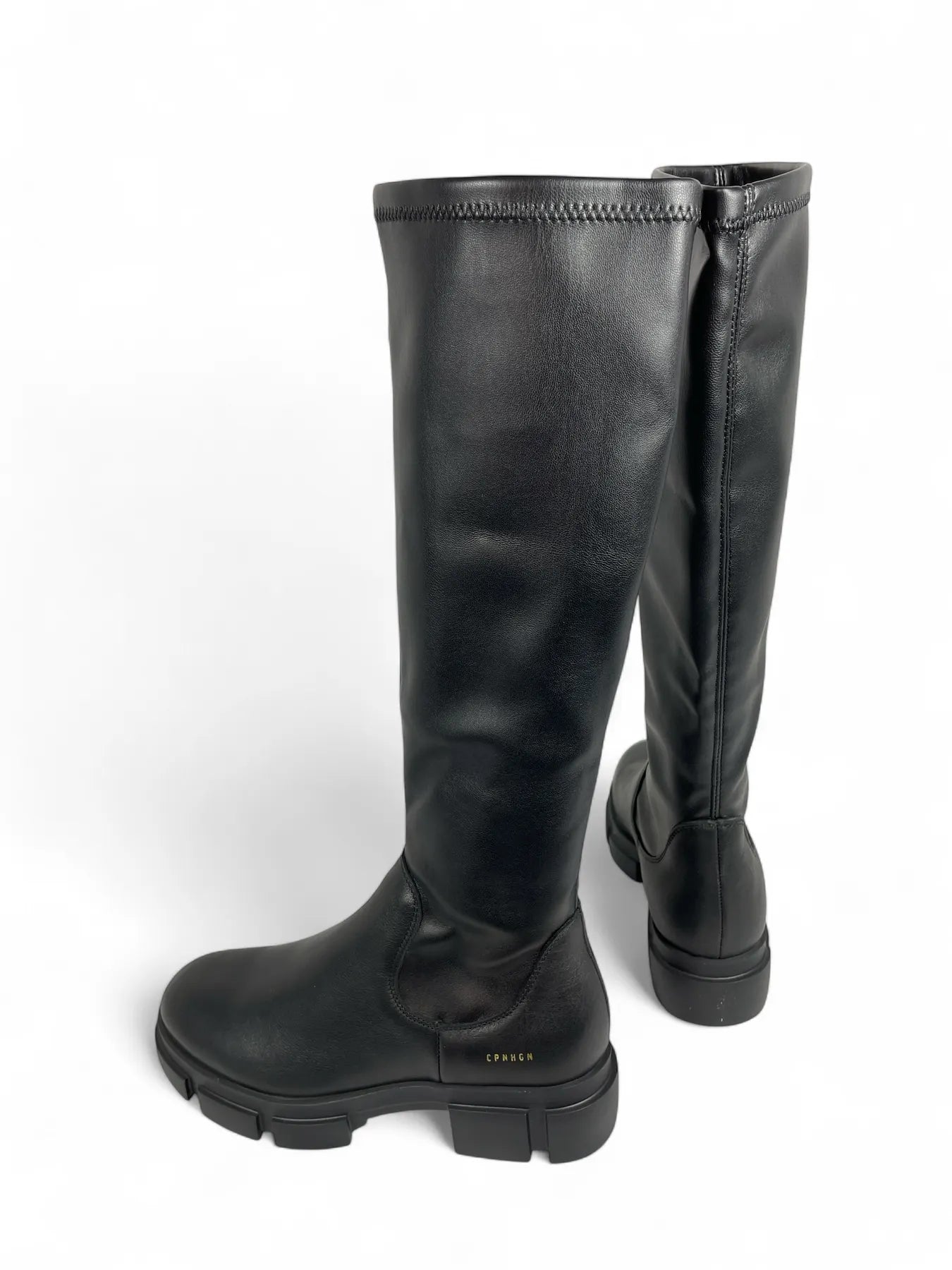 COPENHAGEN CPH556 VITELLO/VEGAN STRECH DAMEN SCHAFTSTIEFEL SCHWARZ